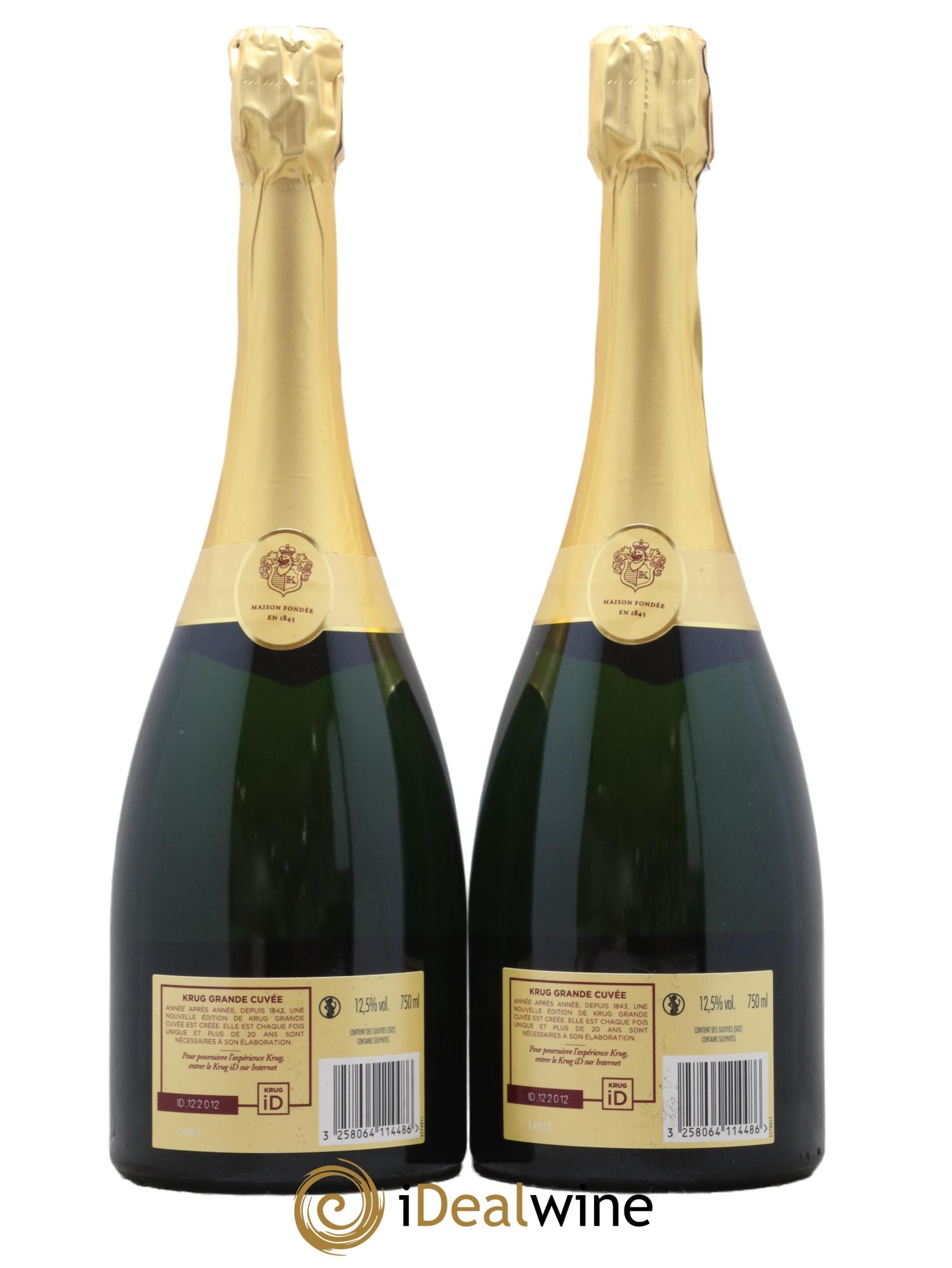 Grande Cuvée Brut - 171ème édition Krug - Lot de 2 bouteilles - 1