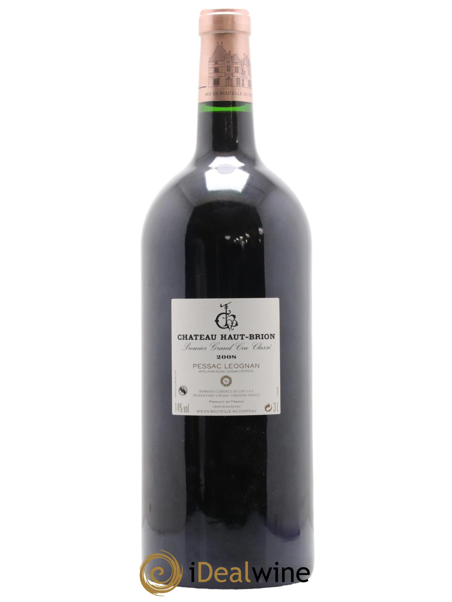 Château Haut Brion 1er Grand Cru Classé 2008 - Lot de 1 double magnum - 2