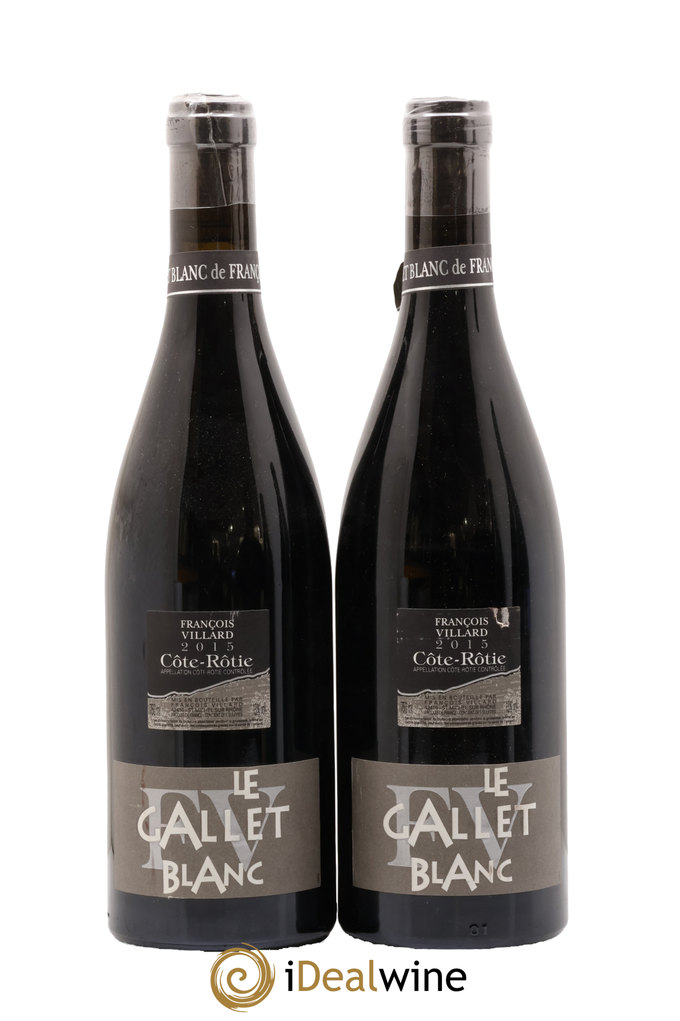 Côte-Rôtie Le Gallet Blanc François Villard 2015 - Lot de 2 bouteilles - 0
