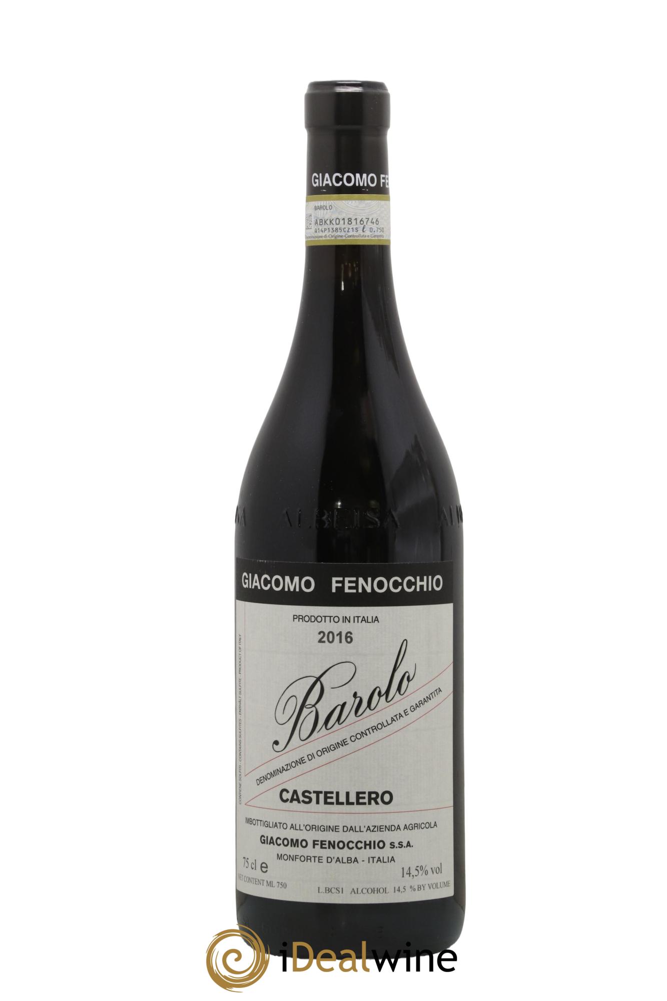 Barolo DOCG Castellero Giacomo Fenocchio 2016 - Lot of 1 bottle - 0