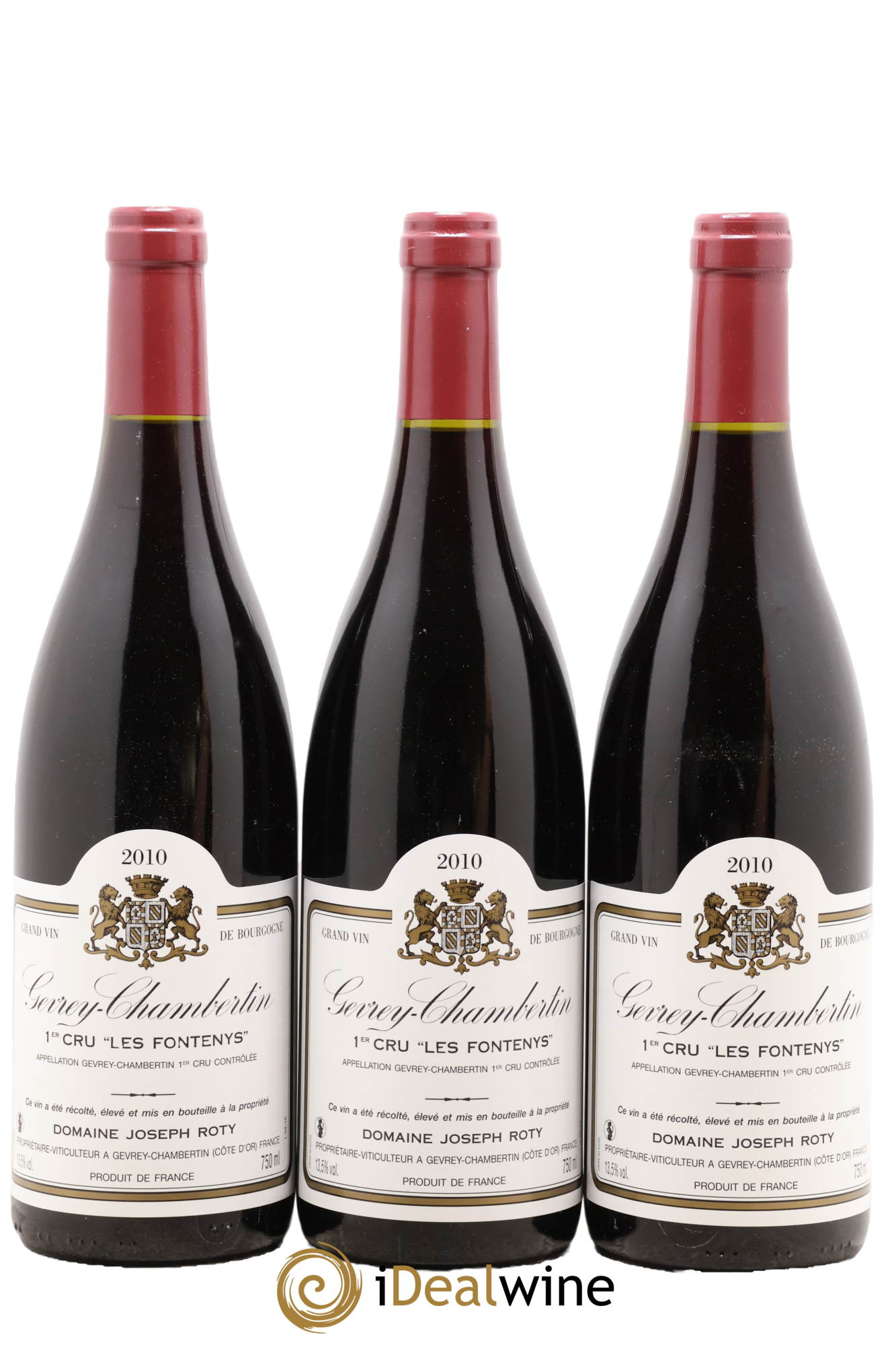 Gevrey-Chambertin 1er Cru Les Fontenys Joseph Roty (Domaine) 2010 - Lot de 3 bouteilles - 0