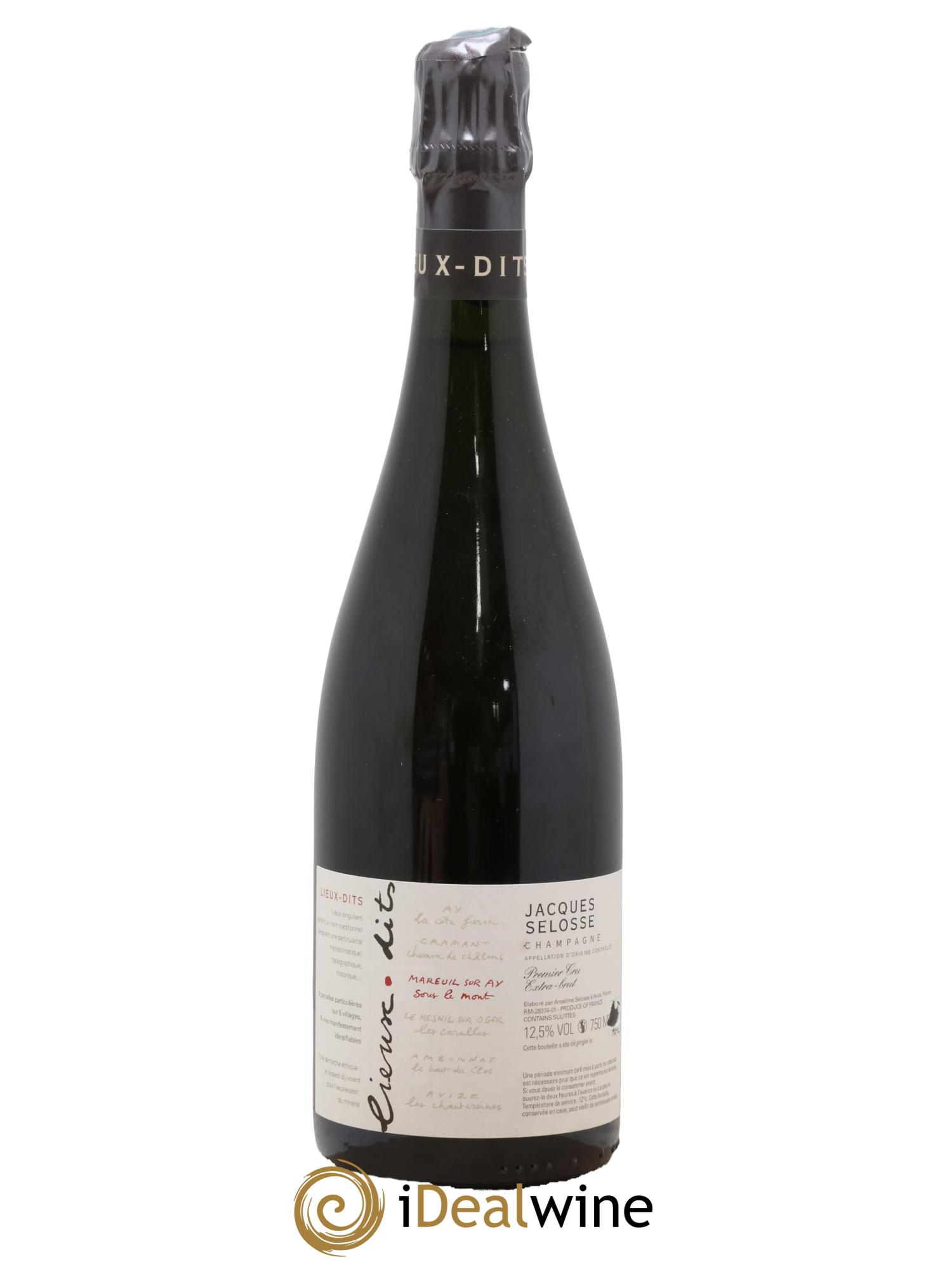 Mareuil sur Ay Sous le Mont Extra-Brut Jacques Selosse - Lot of 1 bottle - 0