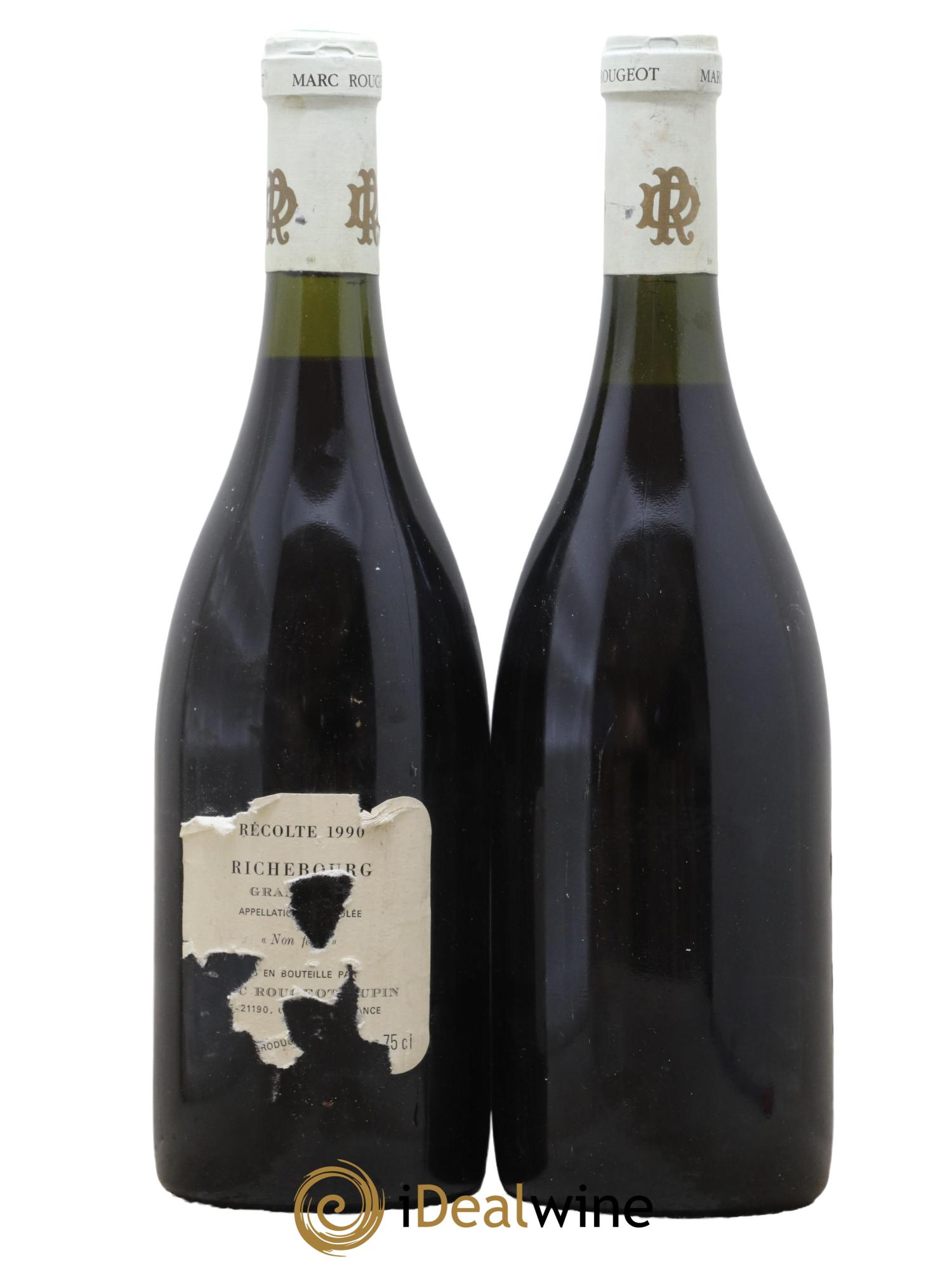 Richebourg Grand Cru Marc Rougeot-Dupin 1990 - Lot of 2 bottles - 1