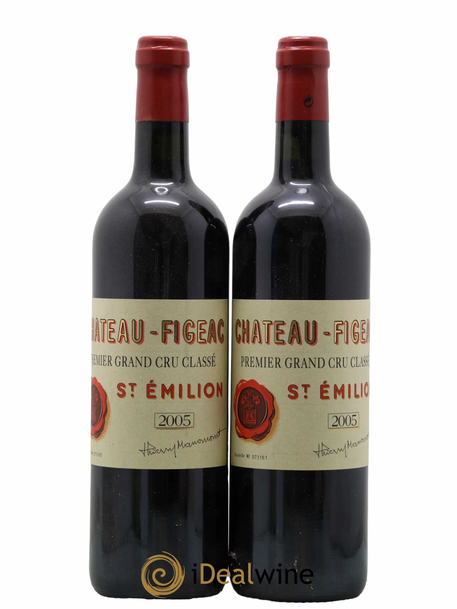 Château Figeac 1er Grand Cru Classé A 2005 - Lot de 2 bouteilles - 0