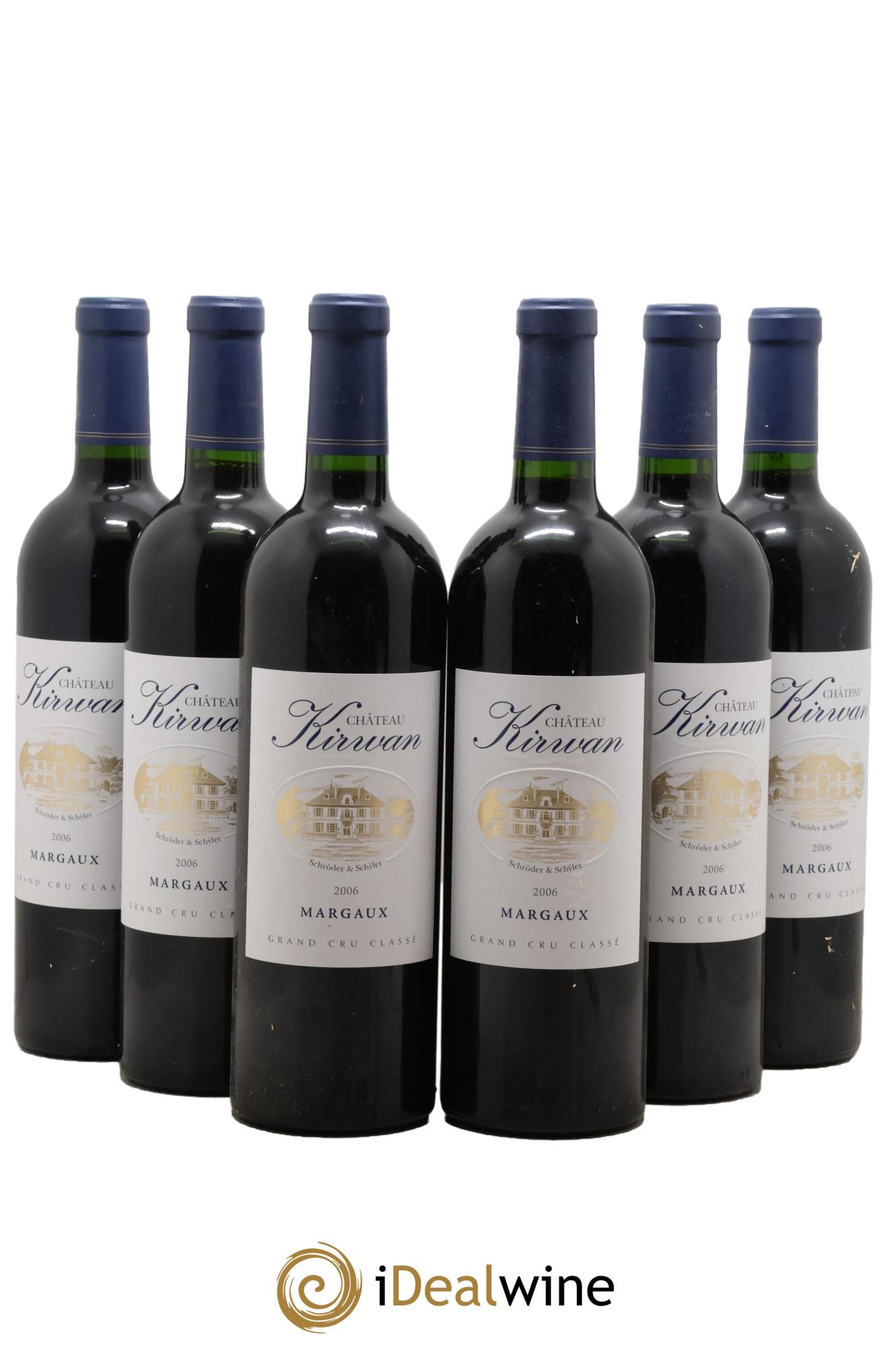 Château Kirwan 3ème Grand Cru Classé 2006 - Posten von 6 Flaschen - 0