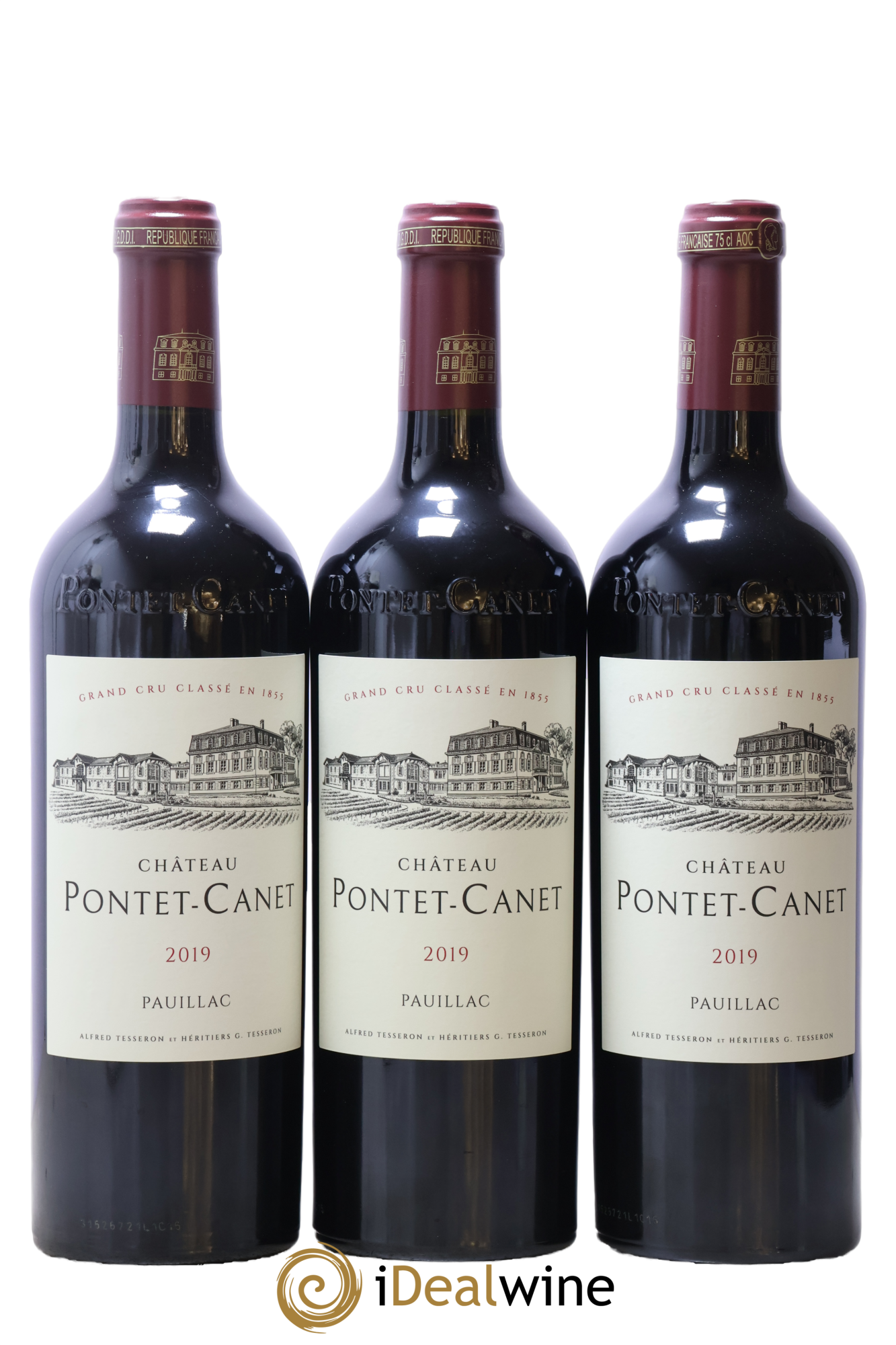 Château Pontet Canet 5ème Grand Cru Classé 2019 - Lot of 6 bottles - 1