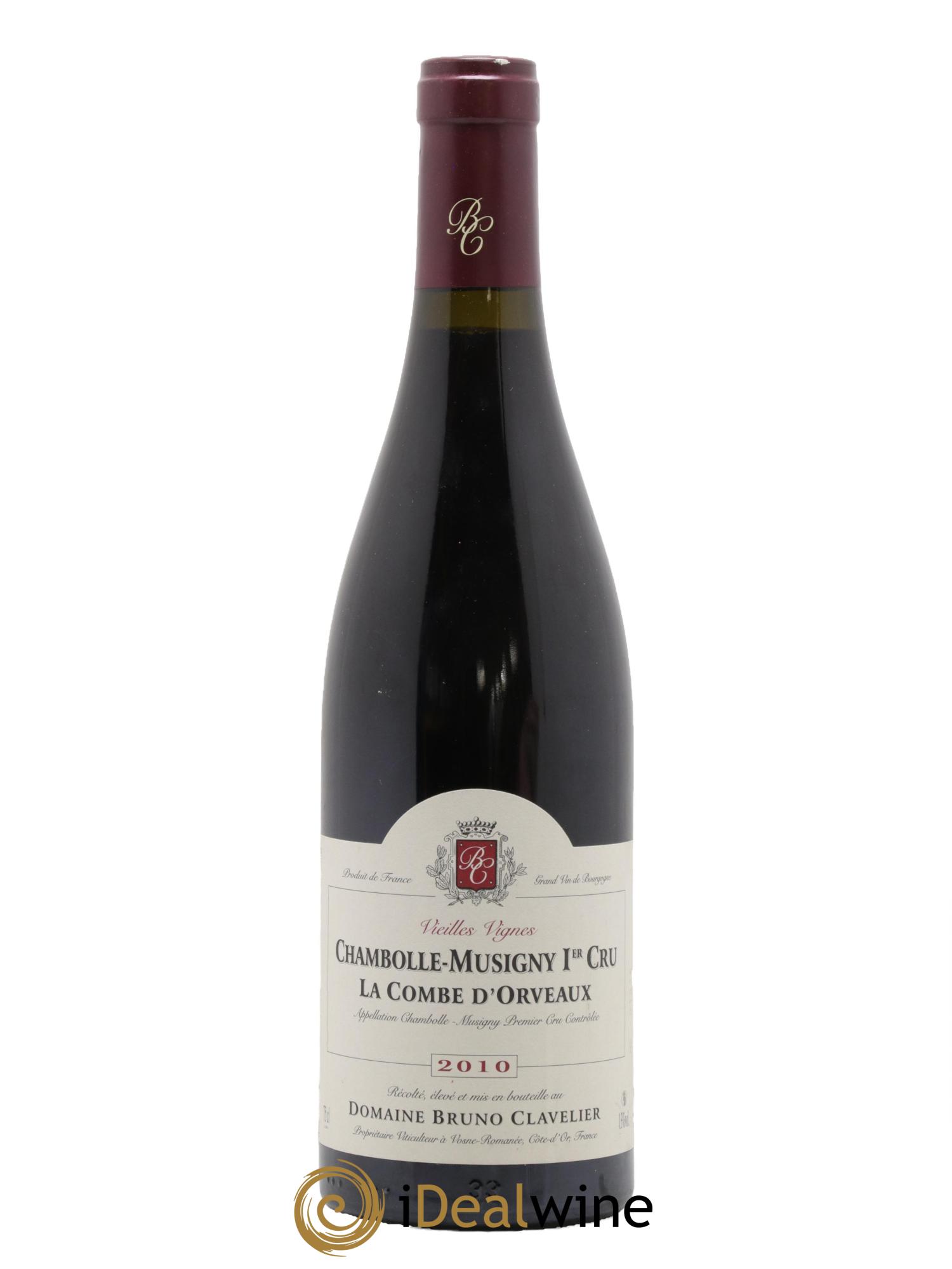 Chambolle-Musigny 1er Cru La Combe d'Orveaux Vieilles Vignes Bruno Clavelier 2010 - Lot de 1 bouteille - 0