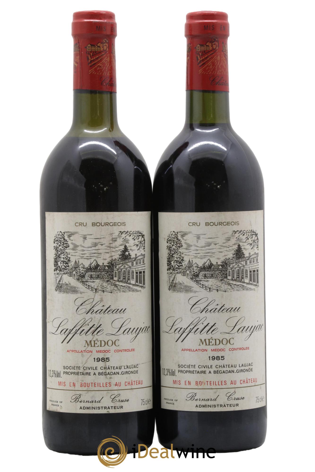Médoc Château Laffitte Laujac 1985 - Lot de 2 bouteilles - 0