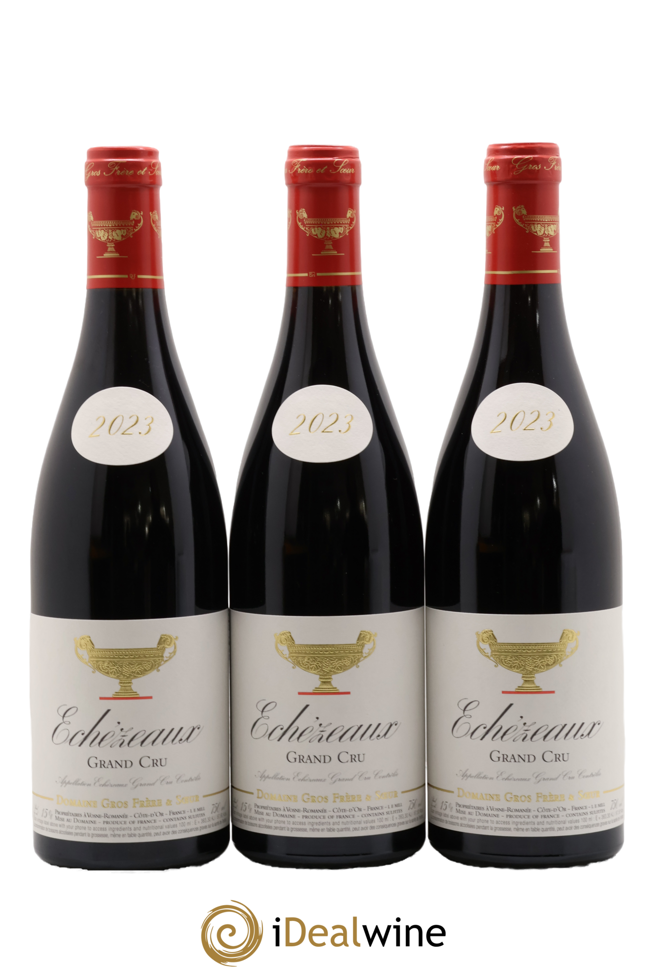 Echezeaux Grand Cru Gros Frère & Soeur 2023 - Lotto di 3 bottiglie - 0