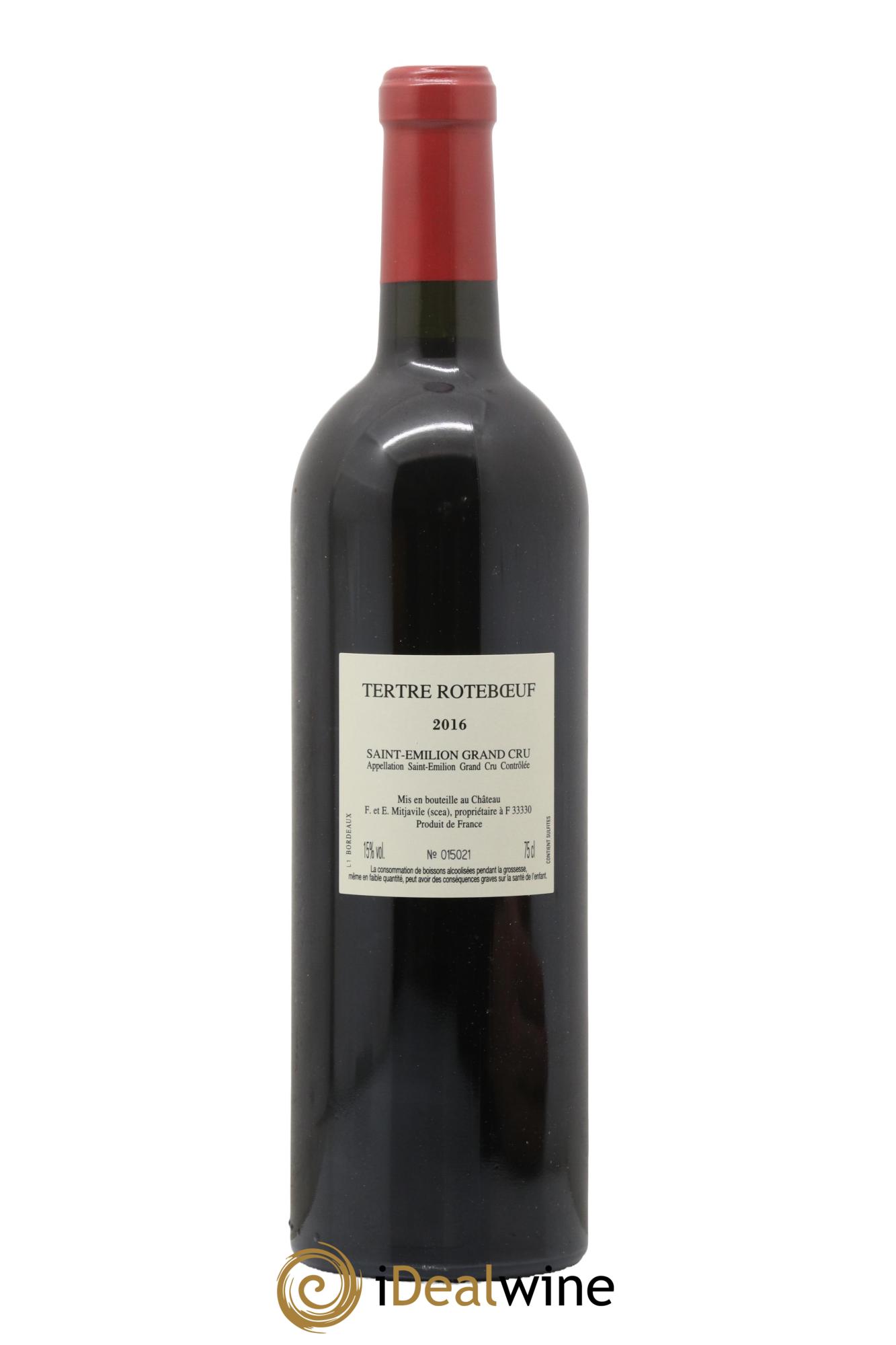 Château Tertre Roteboeuf 2016 - Lot de 1 bouteille - 1