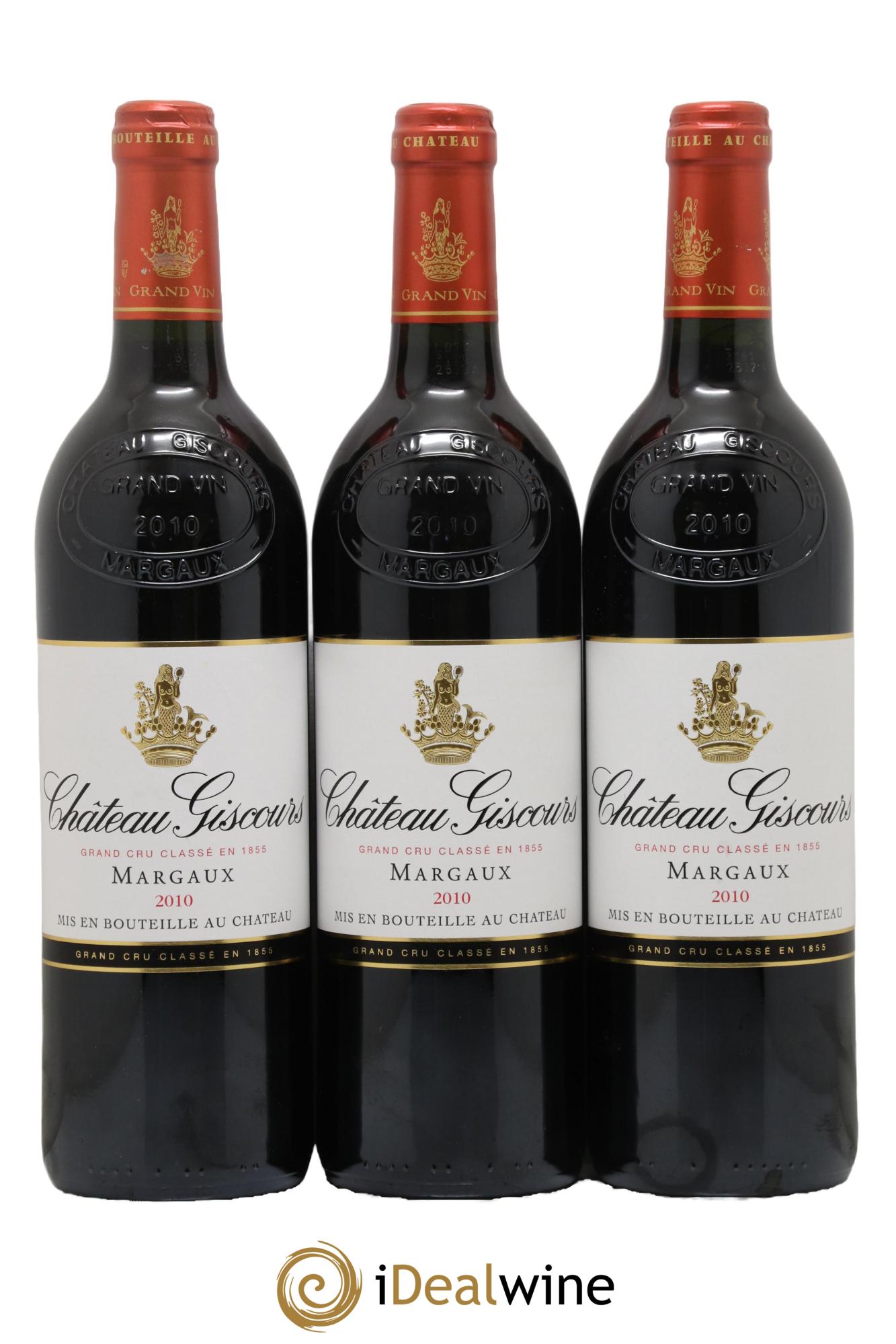 Château Giscours 3ème Grand Cru Classé 2010 - Lot of 3 bottles - 0