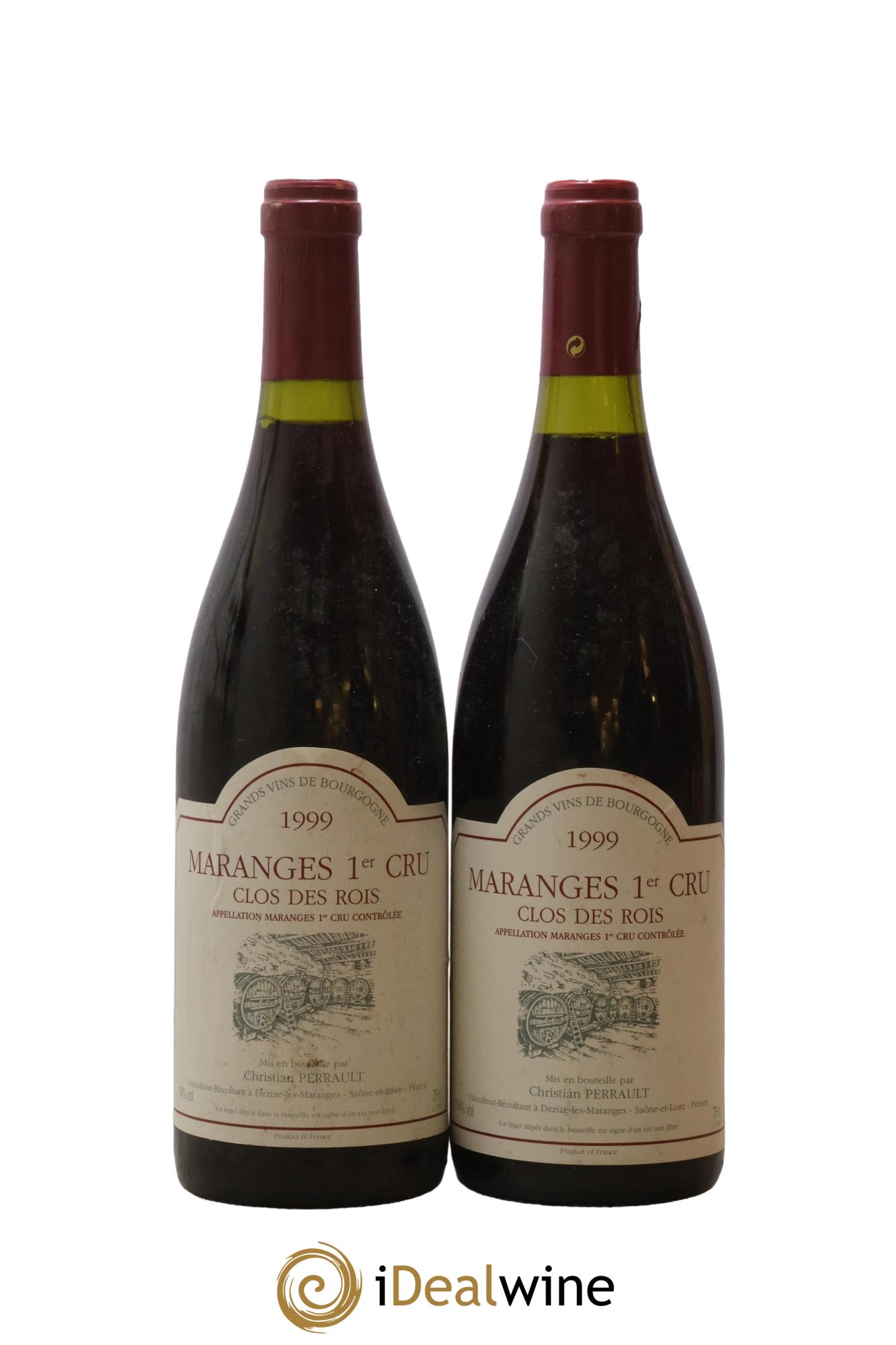 Maranges 1er Cru Clos Des Rois Nicolas Perrault 1999 - Lot de 2 bouteilles - 0