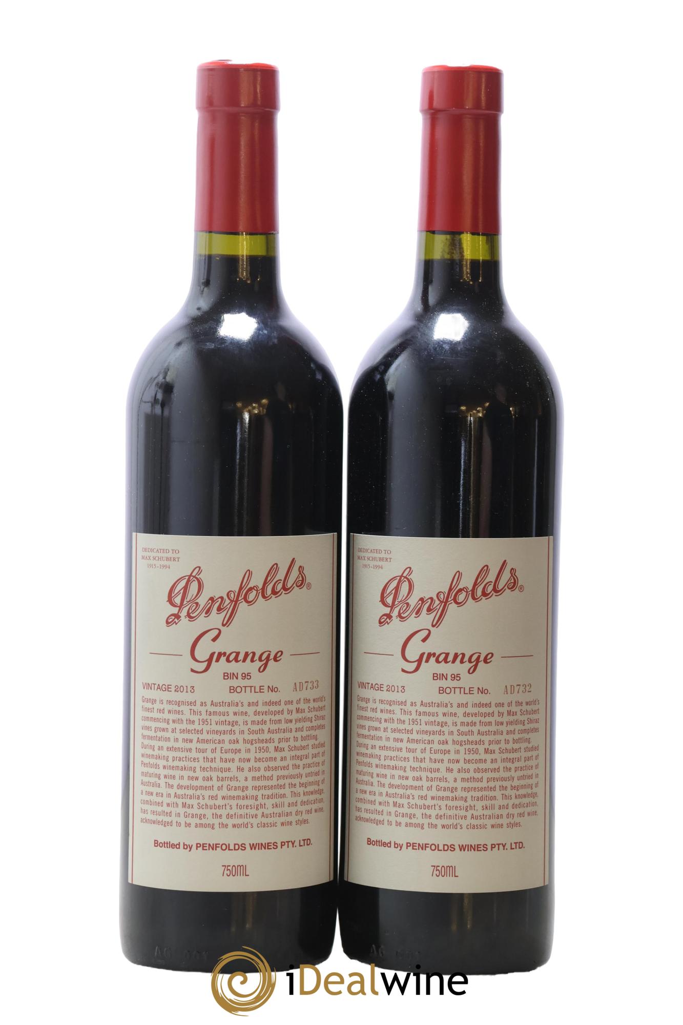 South Australia Penfolds Wines Grange Bin 95 2013 - Lotto di 2 bottiglie - 0
