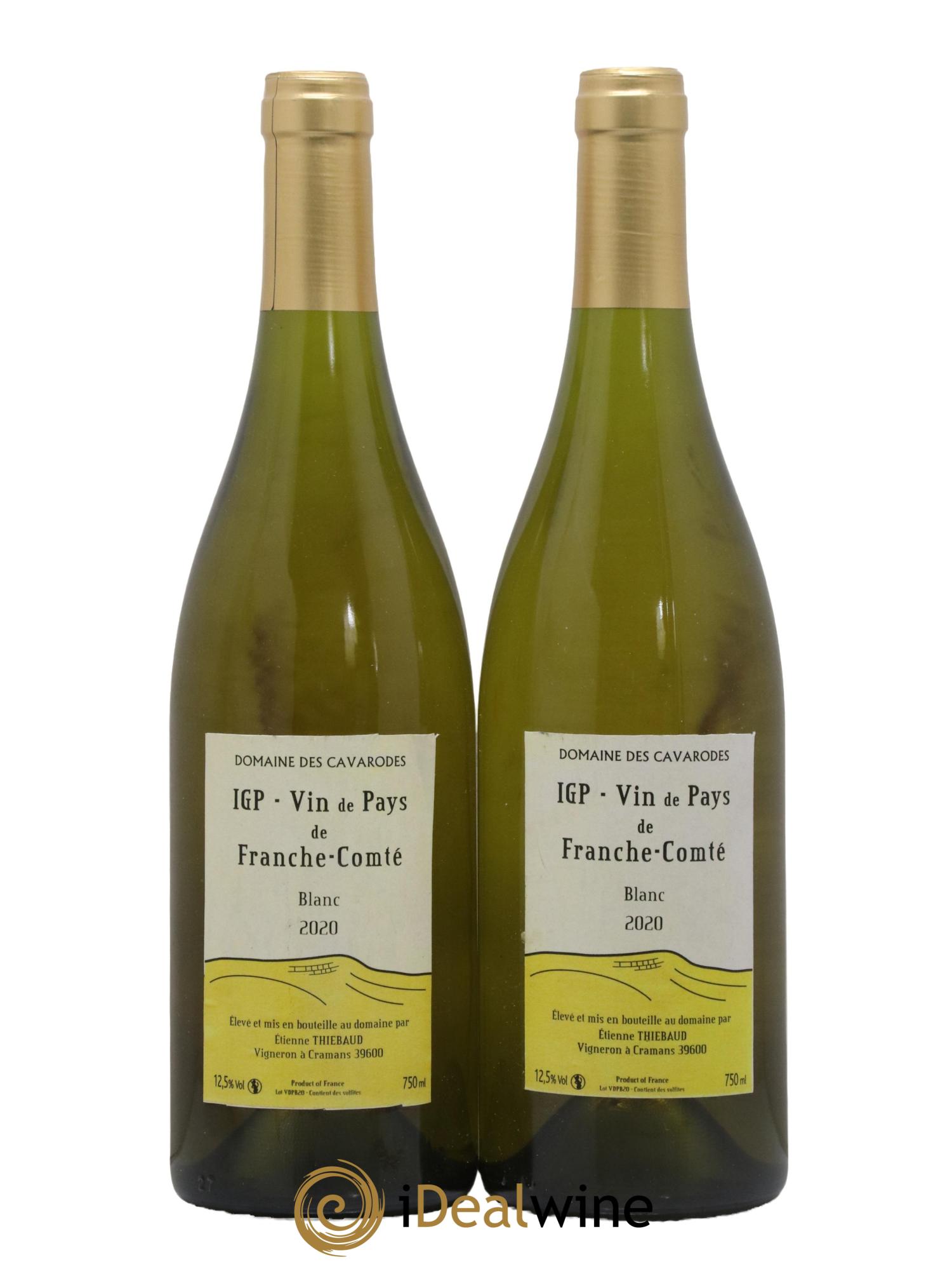 Franche-Comté Cavarodes (Domaine des) - Etienne Thiébaud 2020 - Lot de 2 bouteilles - 0