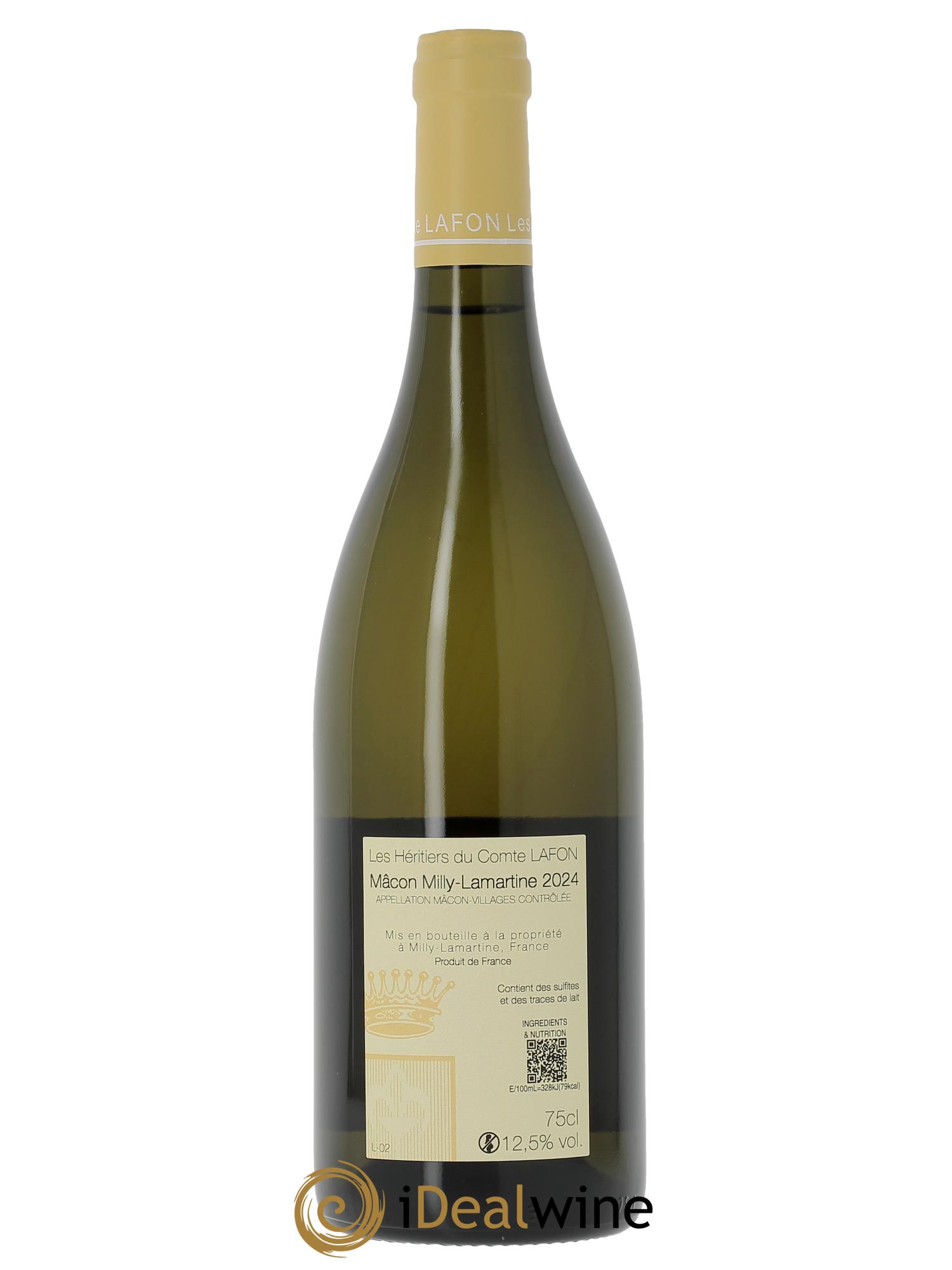 Mâcon Milly-Lamartine Héritiers du Comte Lafon (Domaine des)  2024 - Lot de 1 bouteille - 1