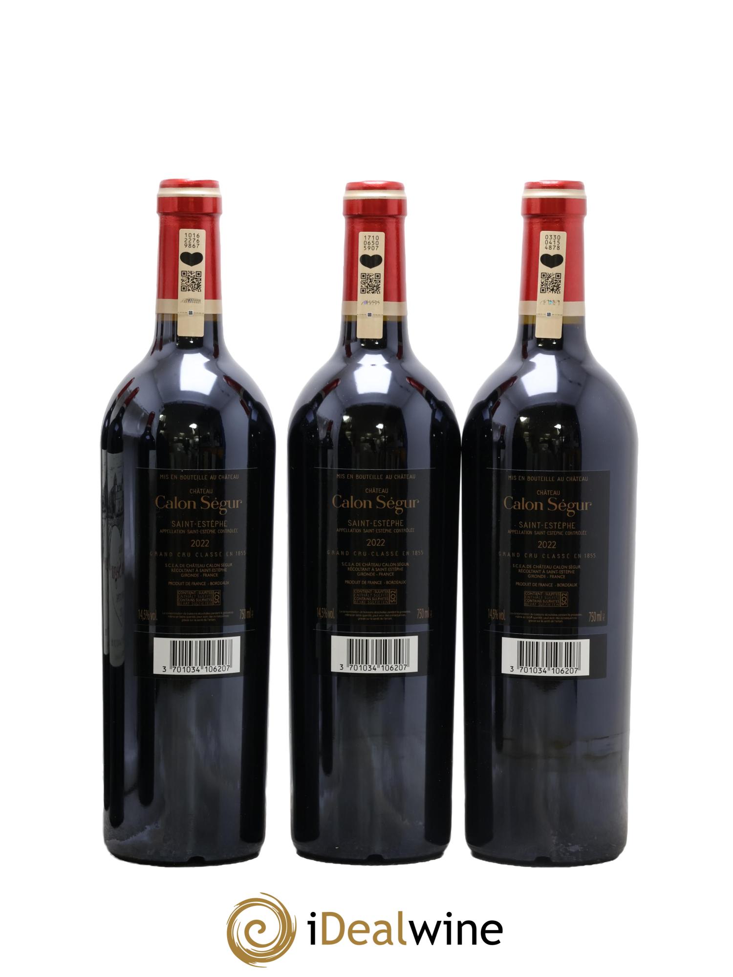Château Calon Ségur 3ème Grand Cru Classé 2022 - Lot de 6 bouteilles - 4