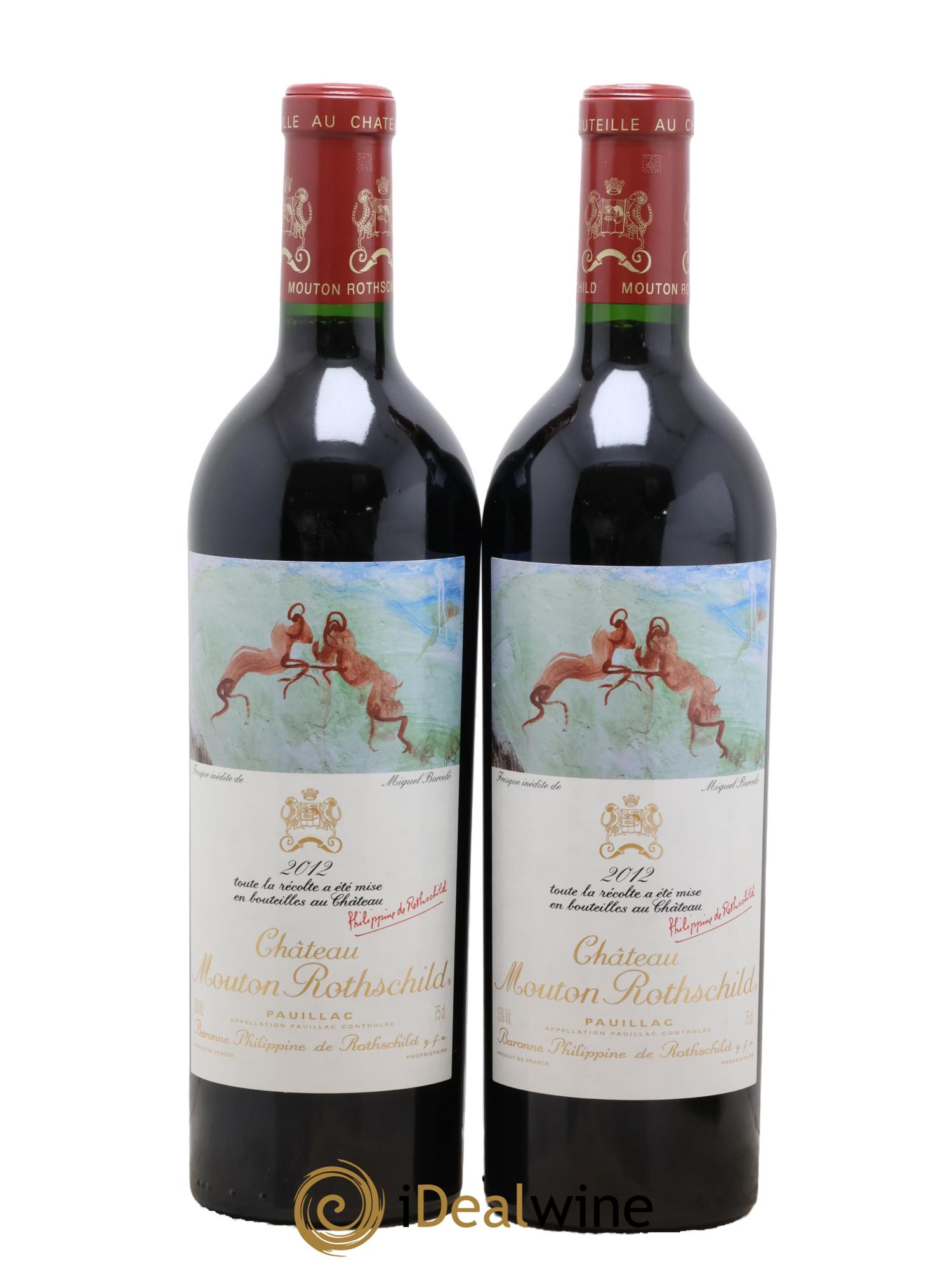 Château Mouton Rothschild 1er Grand Cru Classé 2012 - Lot of 2 bottles - 0