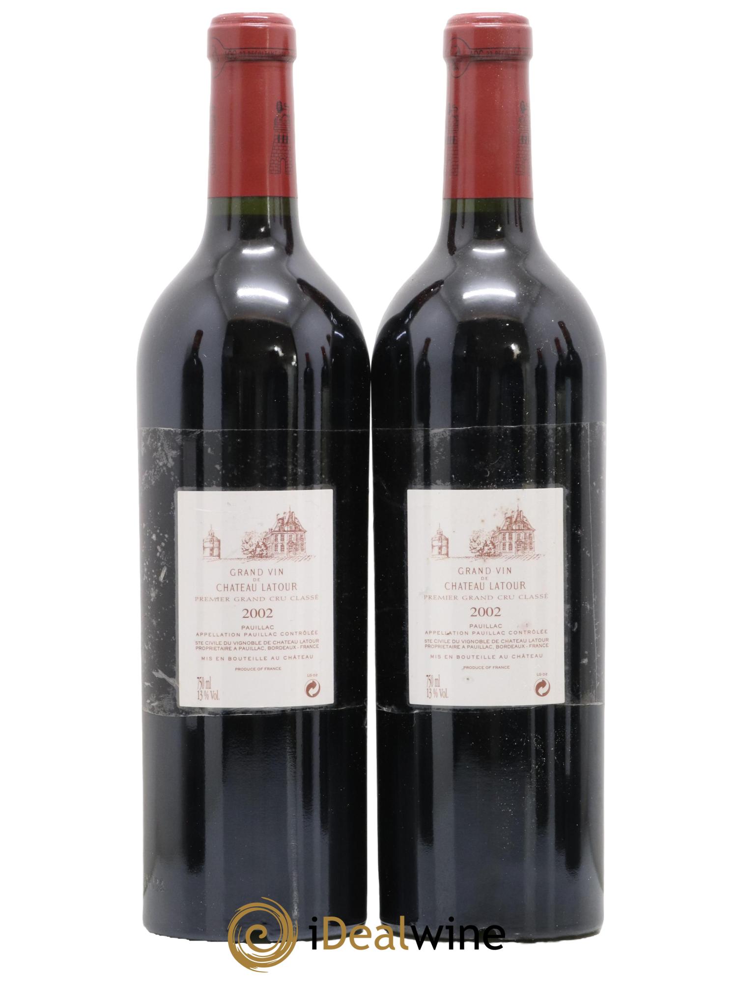 Caisse Primeurs 2 Haut Brion 2 Latour 2 Petrus 2 Lafitte 2 Margaux 2 Mouton 2002 - Lot of 12 bottles - 5