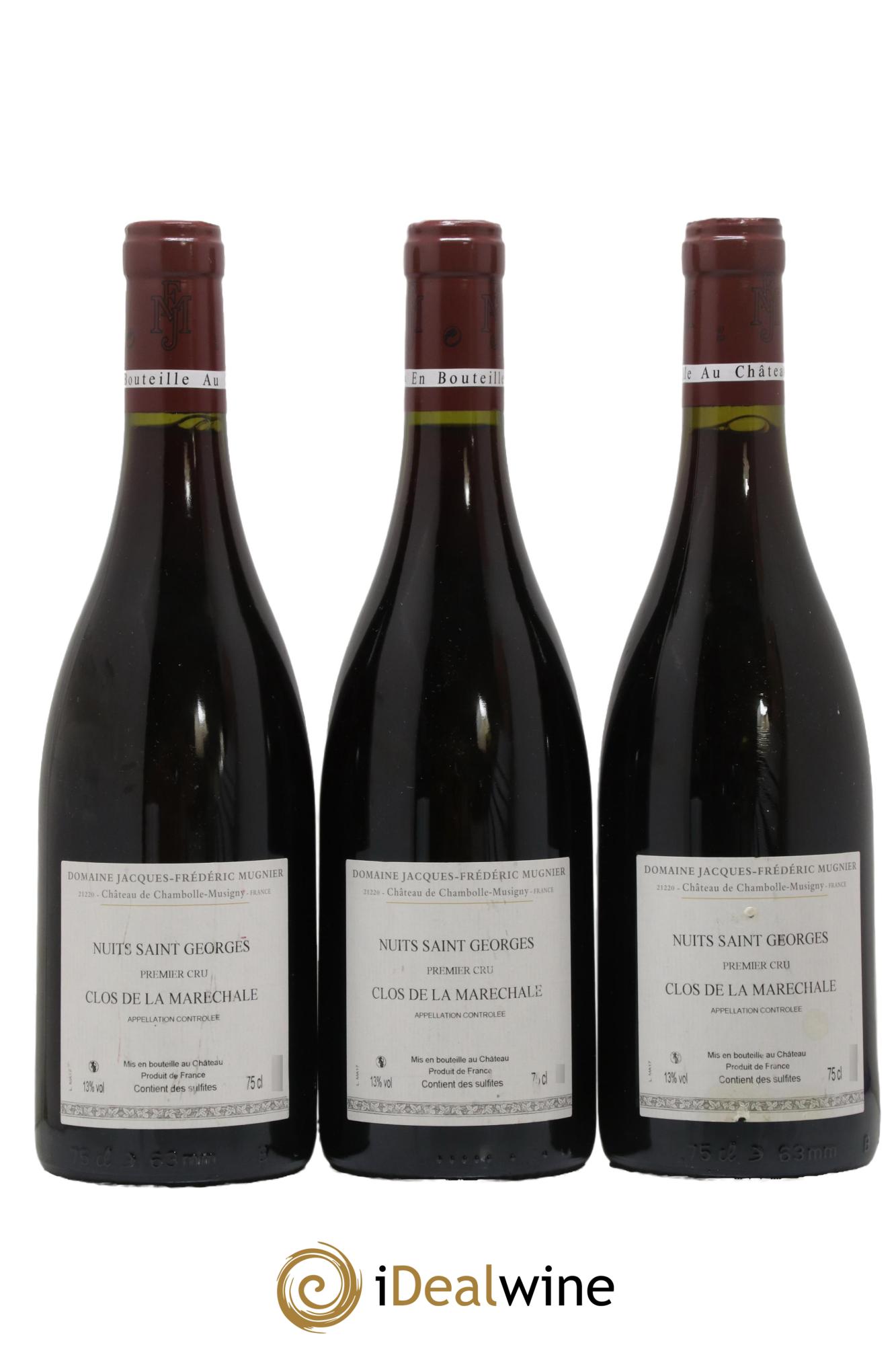 Nuits-Saint-Georges 1er Cru Clos de La Maréchale Jacques-Frédéric Mugnier  2017 - Lotto di 3 bottiglie - 1