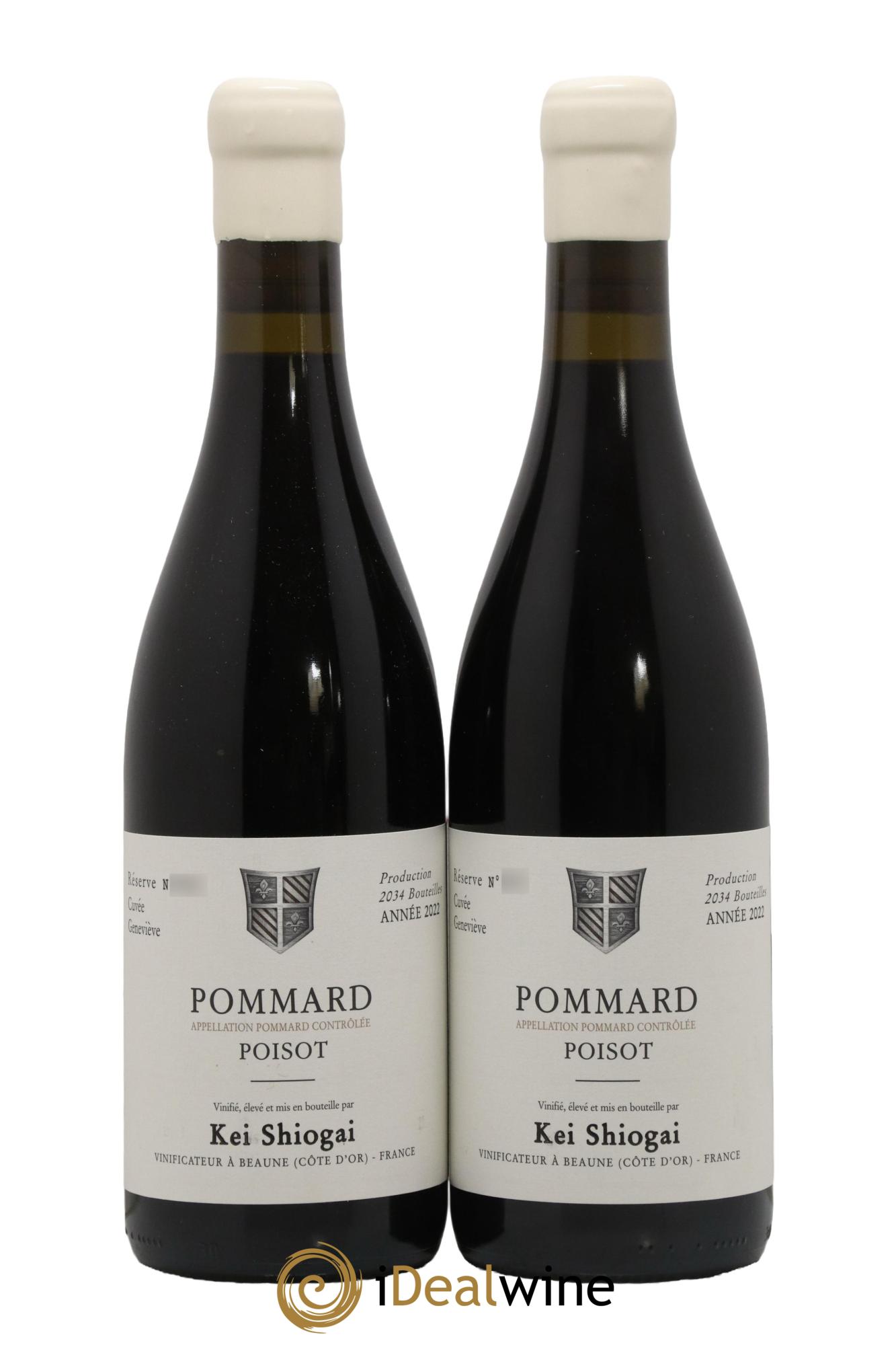 Pommard Poisot Kei Shiogai 2022 - Lot de 2 bouteilles - 0