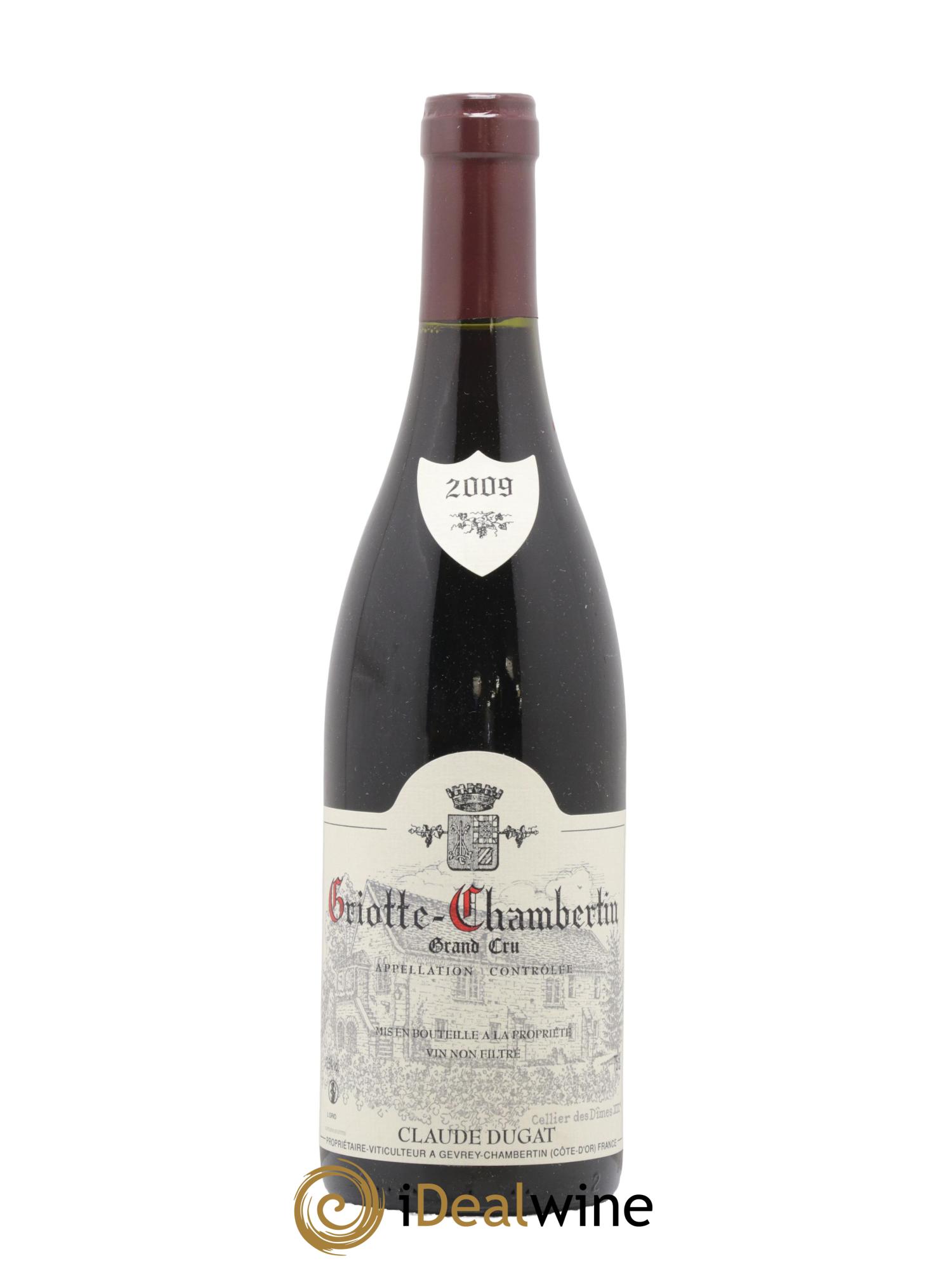Griotte-Chambertin Grand Cru Claude Dugat 2009 - Lot de 1 bouteille - 0
