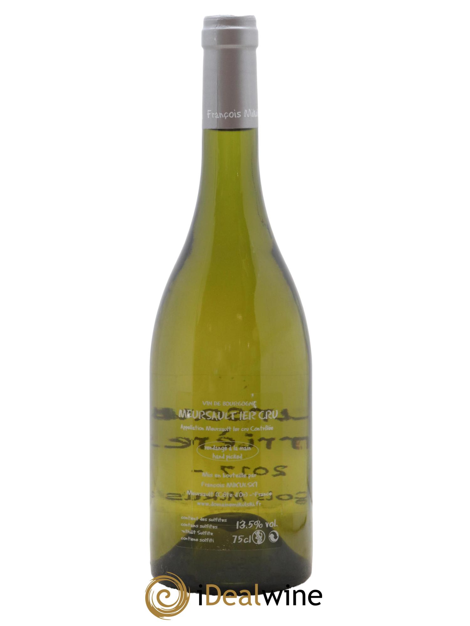 Meursault 1er Cru Les Perrières François Mikulski 2017 - Lot de 1 bouteille - 1