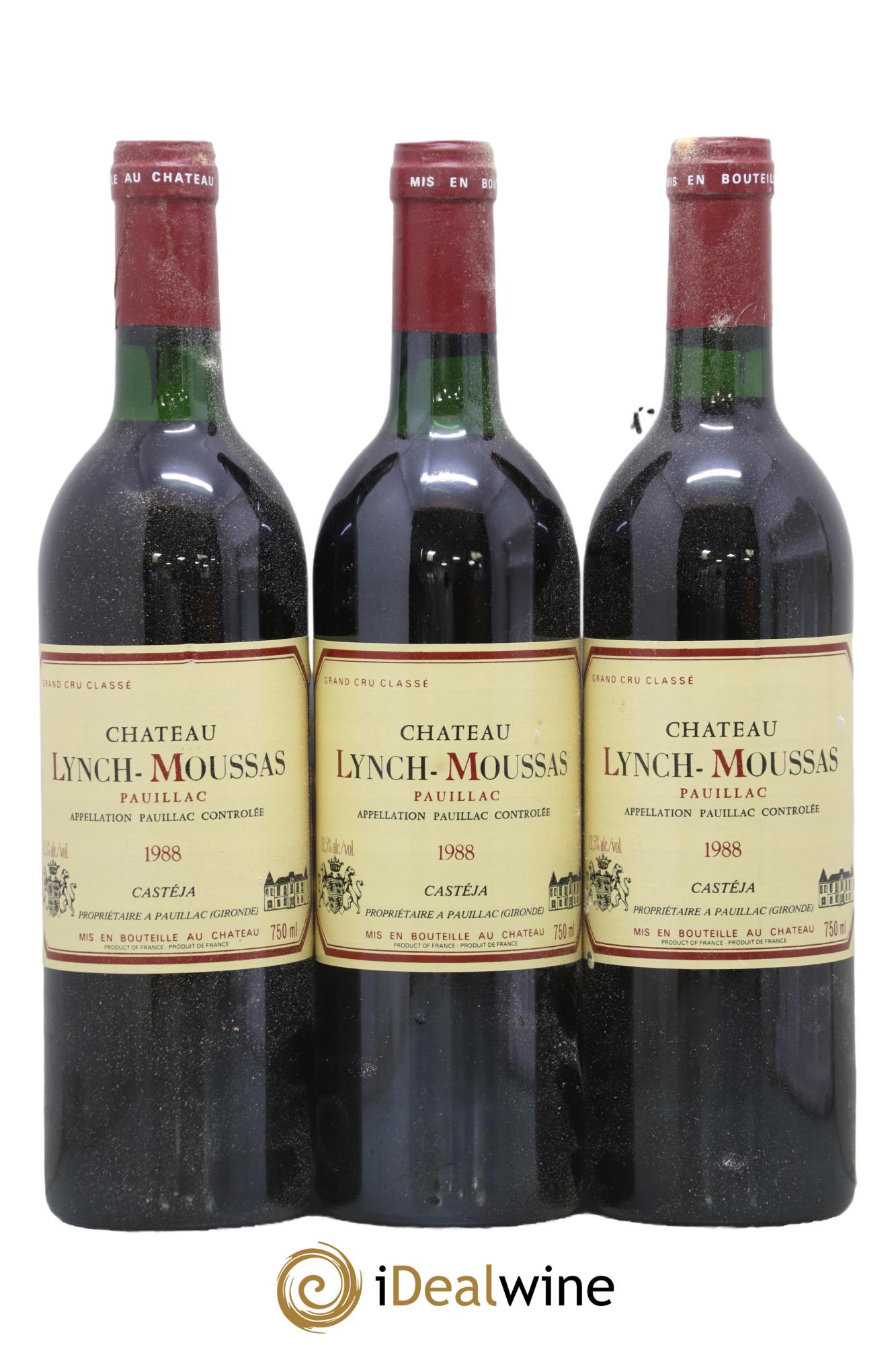 Château Lynch Moussas 5ème Grand Cru Classé 1988 - Lot de 12 bouteilles - 3