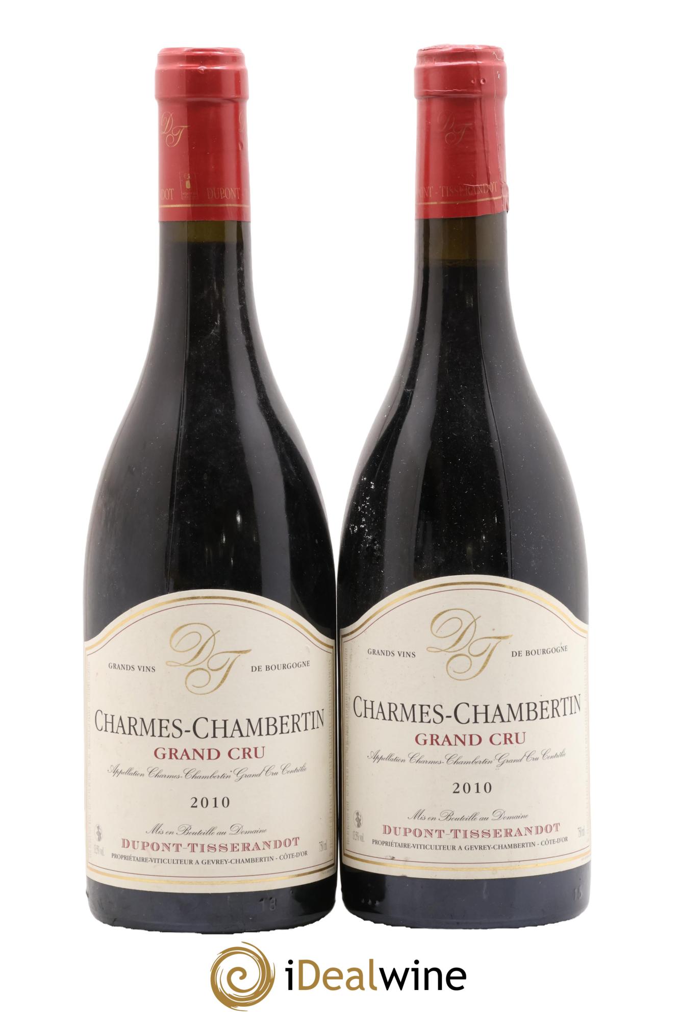 Charmes-Chambertin Grand Cru Dupont-Tisserandot (Domaine) 2010 - Lot de 2 bouteilles - 0