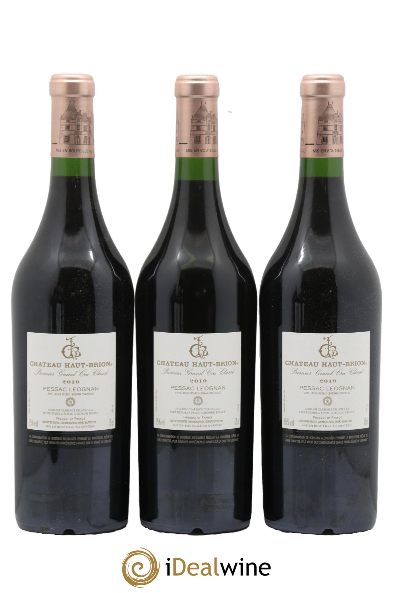 Château Haut Brion 1er Grand Cru Classé  2019 - Lot de 6 bouteilles - 2