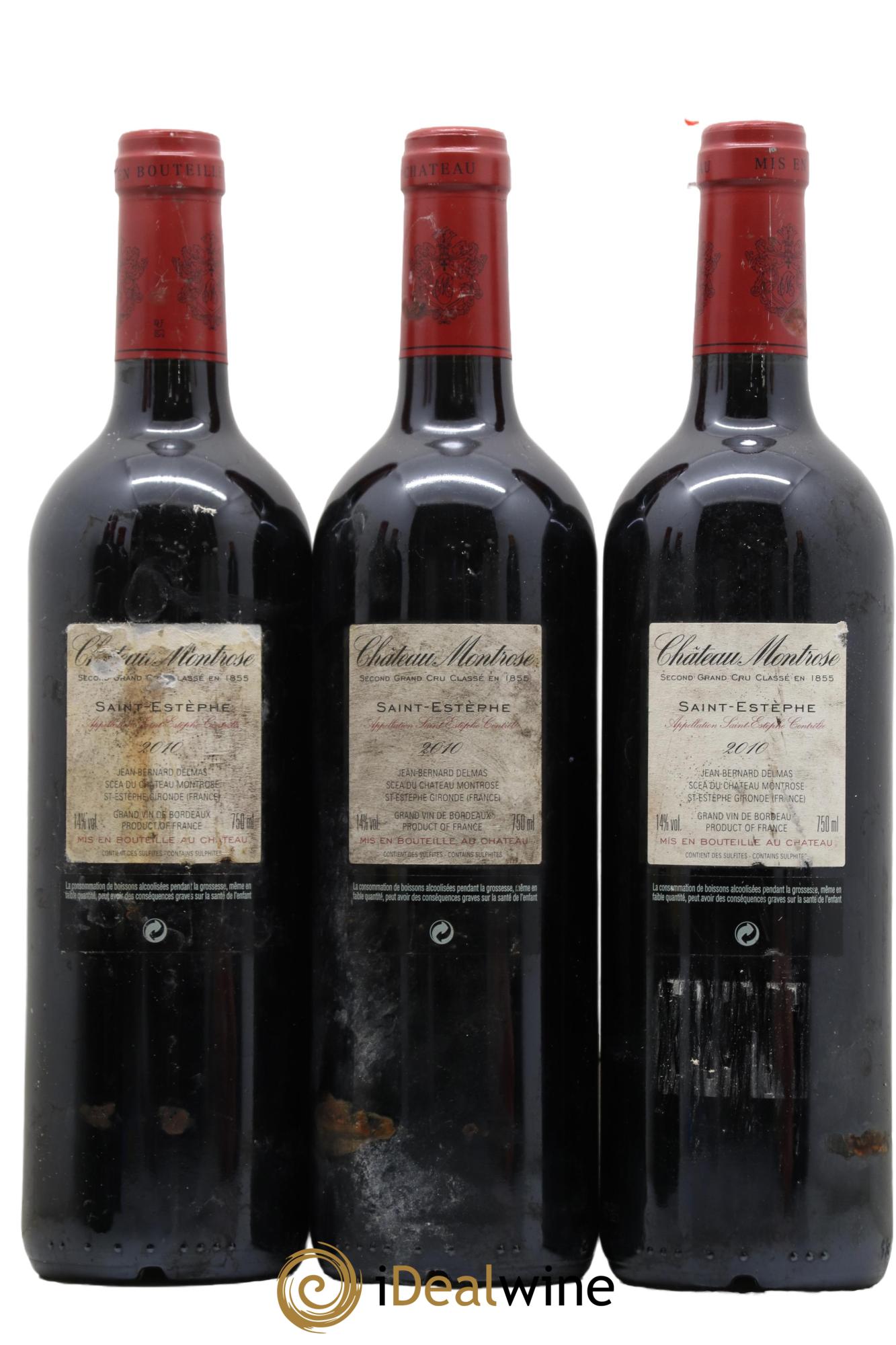 Château Montrose 2ème Grand Cru Classé  2010 - Lot de 3 bouteilles - 1