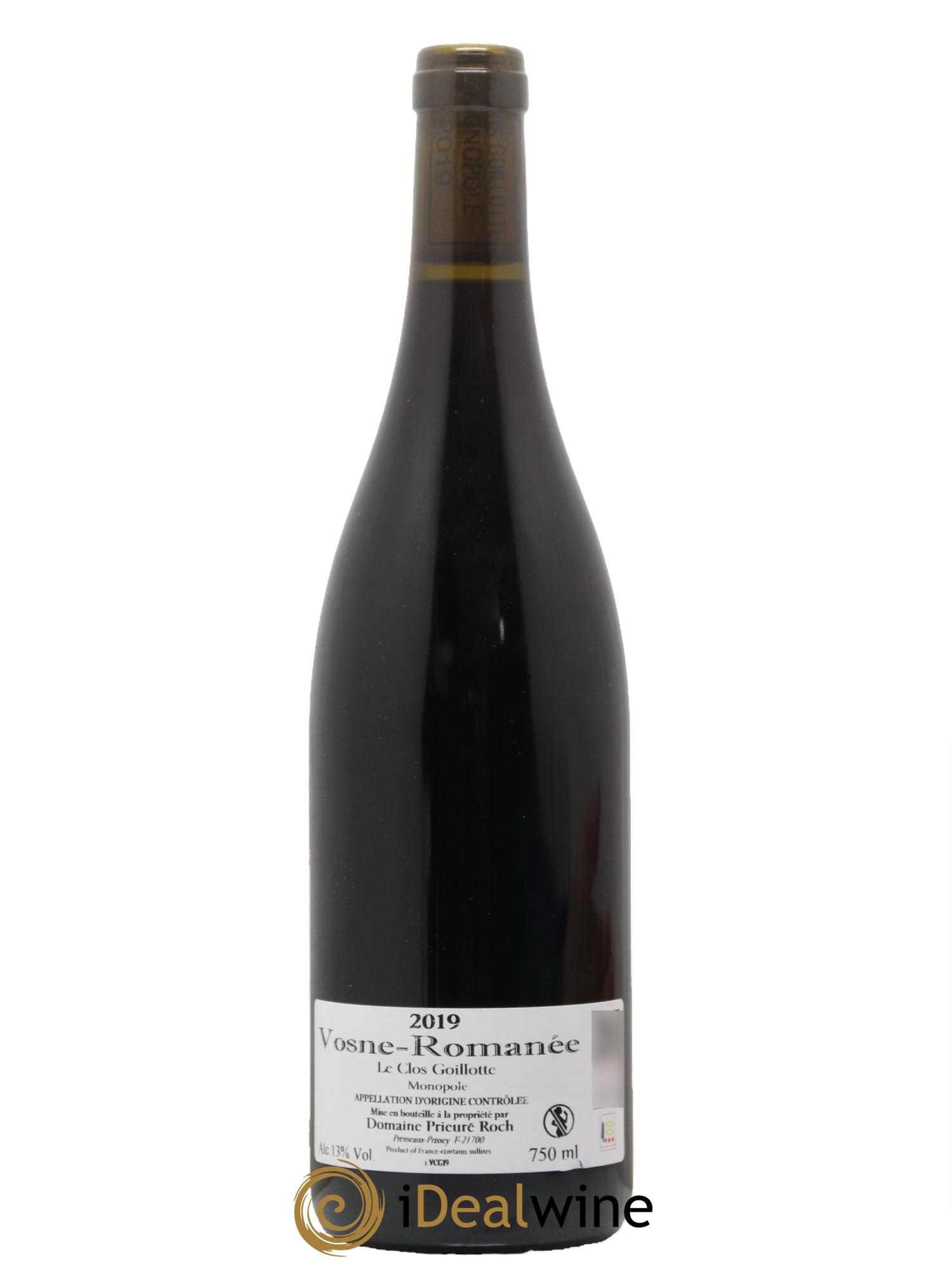 Vosne-Romanée Le Clos Goillotte Prieuré Roch 2019 - Lot de 1 bouteille - 1