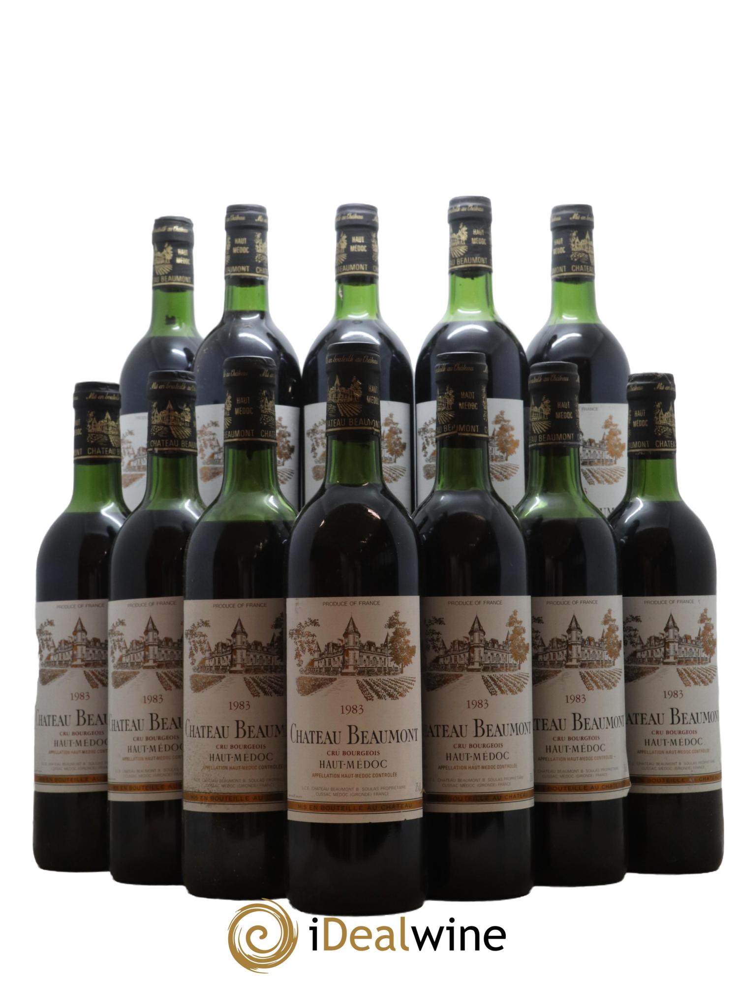 Château Beaumont Cru Bourgeois 1983 - Lot de 12 bouteilles - 0