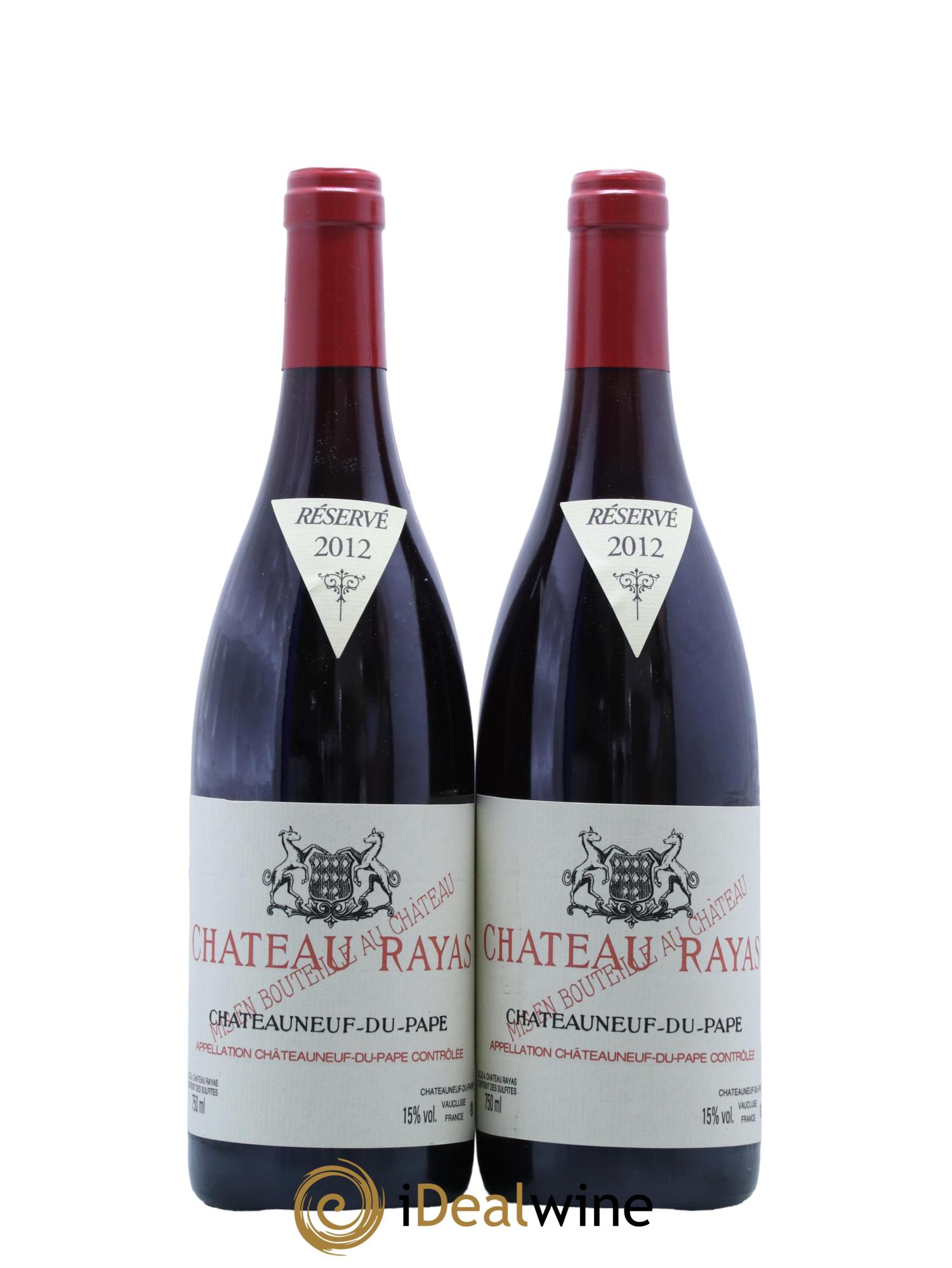 Châteauneuf-du-Pape Château Rayas Emmanuel Reynaud 2012 - Lot de 2 bouteilles - 0