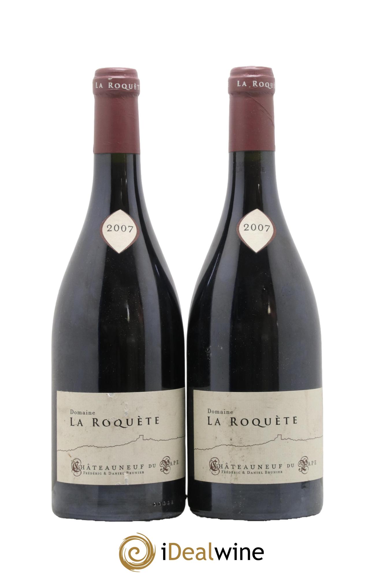 Châteauneuf-du-Pape La Roquète - Anciennement La Roquette (Domaine de) Vignobles Brunier 2007 - Lot de 2 bouteilles - 0