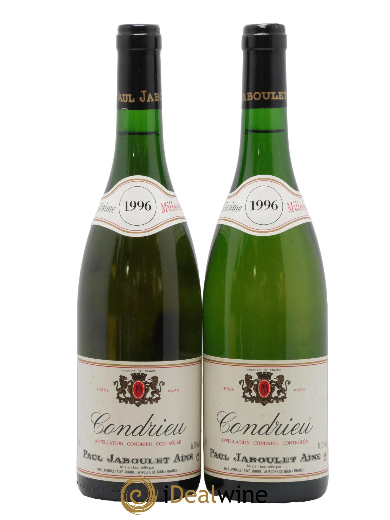 Condrieu Paul Jaboulet Ainé 1996 - Lot de 2 bouteilles - 0
