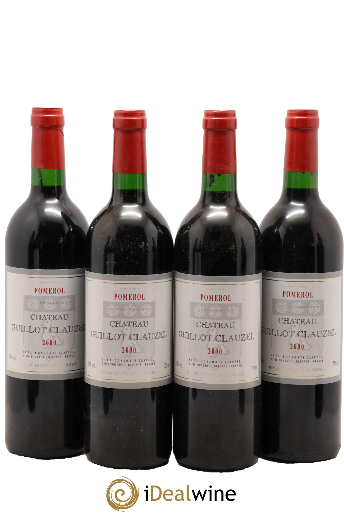 Château Guillot Clauzel 2000 - Lot of 4 bottles - 0