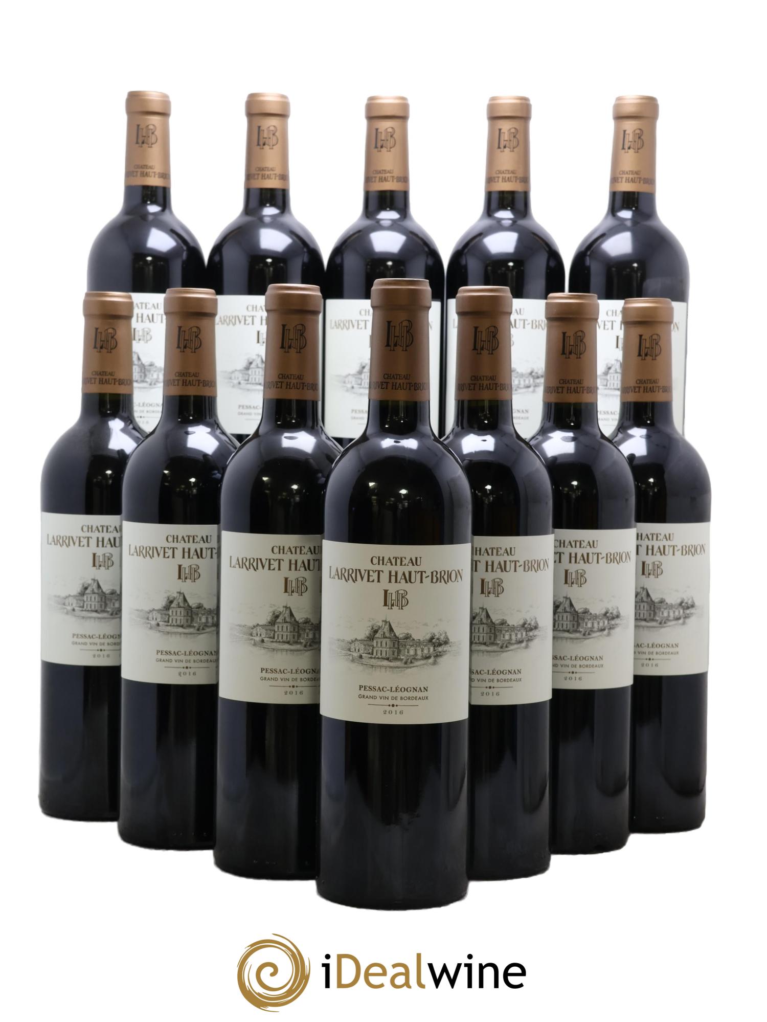 Château Larrivet Haut-Brion 2016 - Lot de 12 bouteilles - 0
