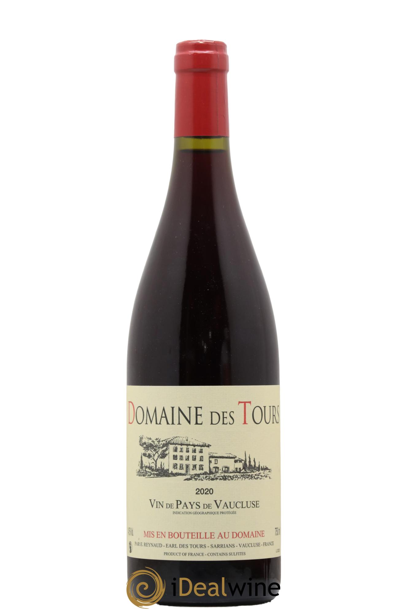 Vaucluse (Vin de Pays de Vaucluse) Domaine des Tours Emmanuel Reynaud 2020 - Lot de 1 bouteille - 0