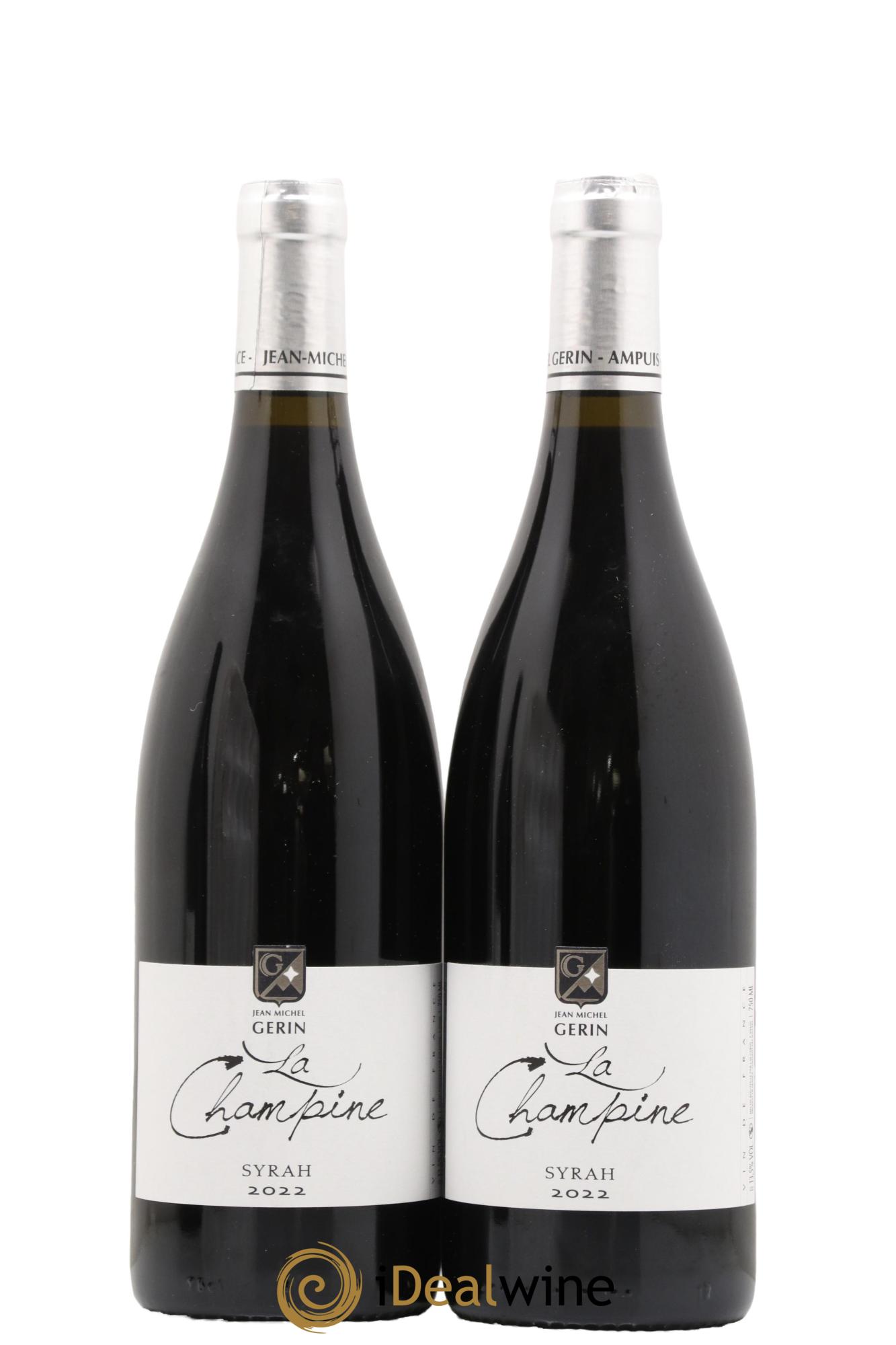 Vin de France La Champine SyrahJean-Michel Gerin 2022 - Lot de 2 bouteilles - 0