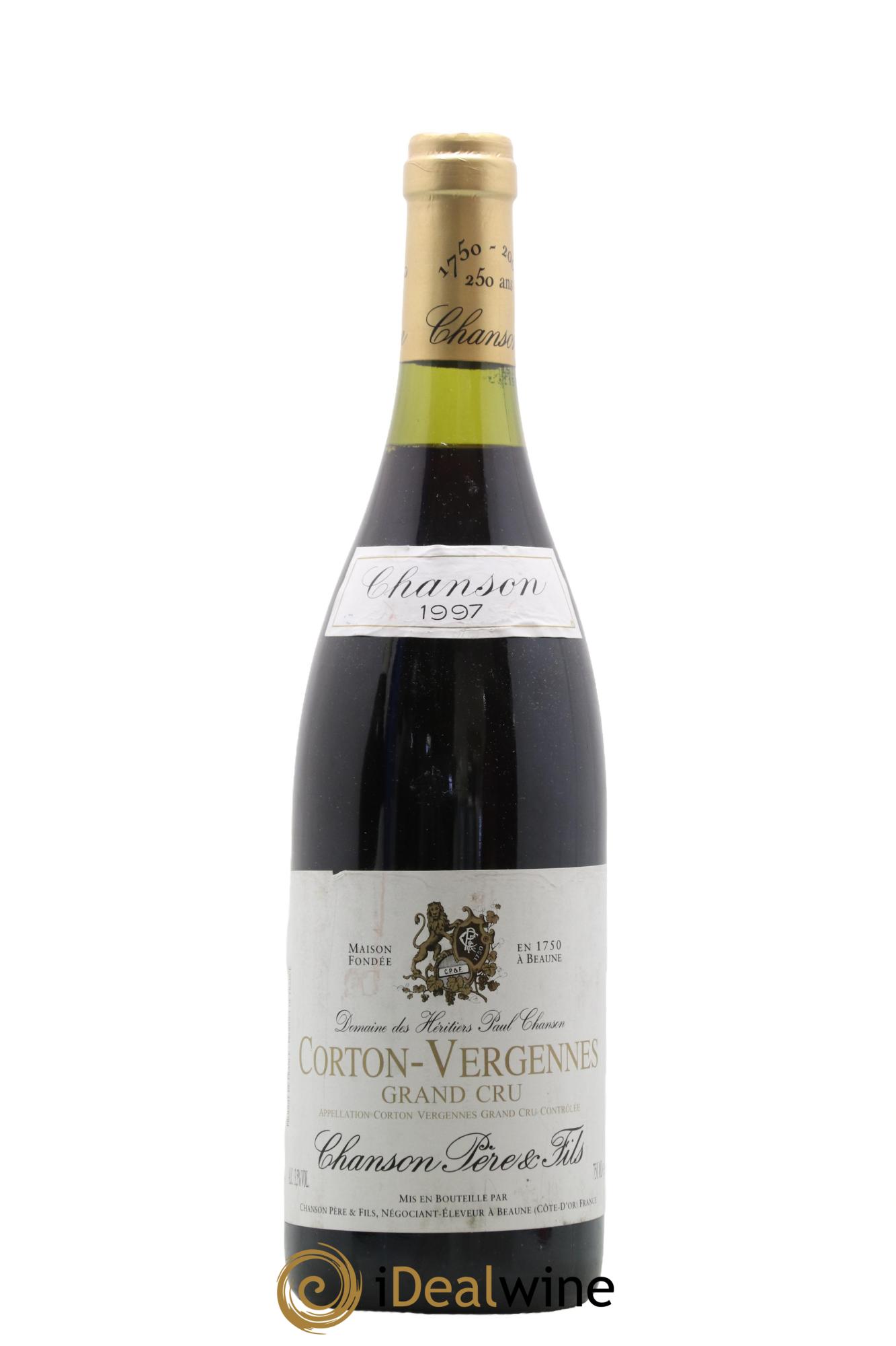Corton Grand Cru Vergennes Chanson ¨Père & Fils 1997 - Lot de 1 bouteille - 0