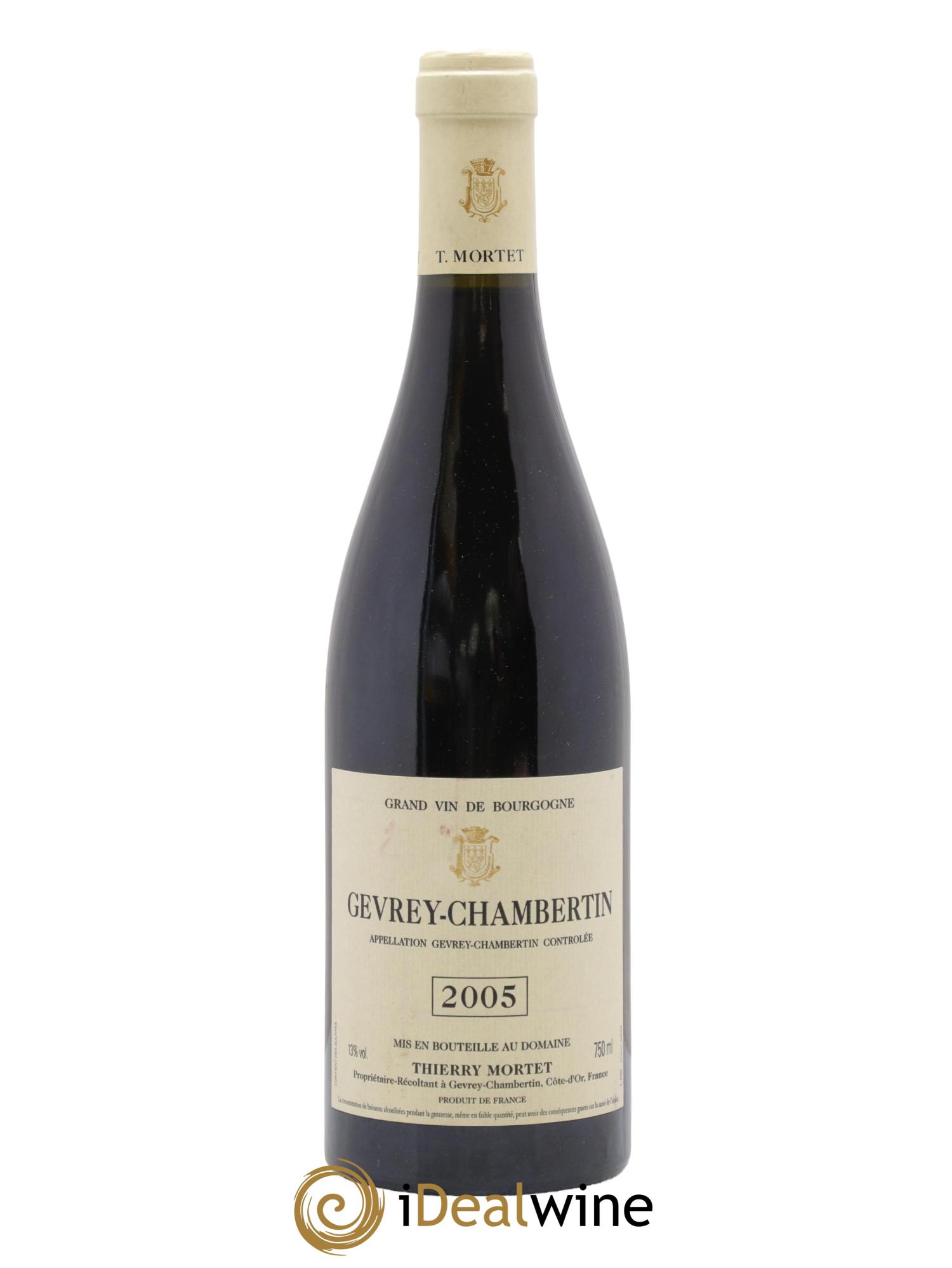 Gevrey-Chambertin Thierry Mortet (Domaine) 2005 - Lot de 1 bouteille - 0