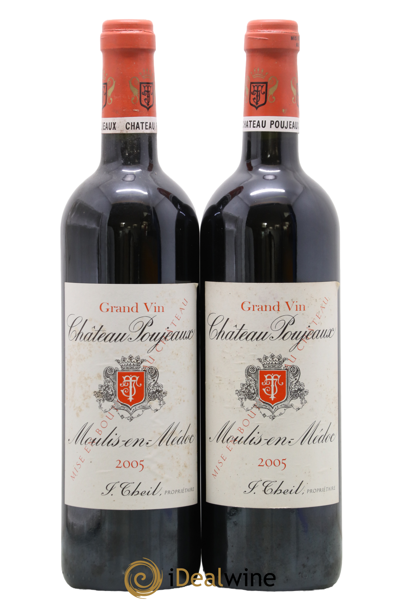 Château Poujeaux 2005 - Lot de 2 bouteilles - 0