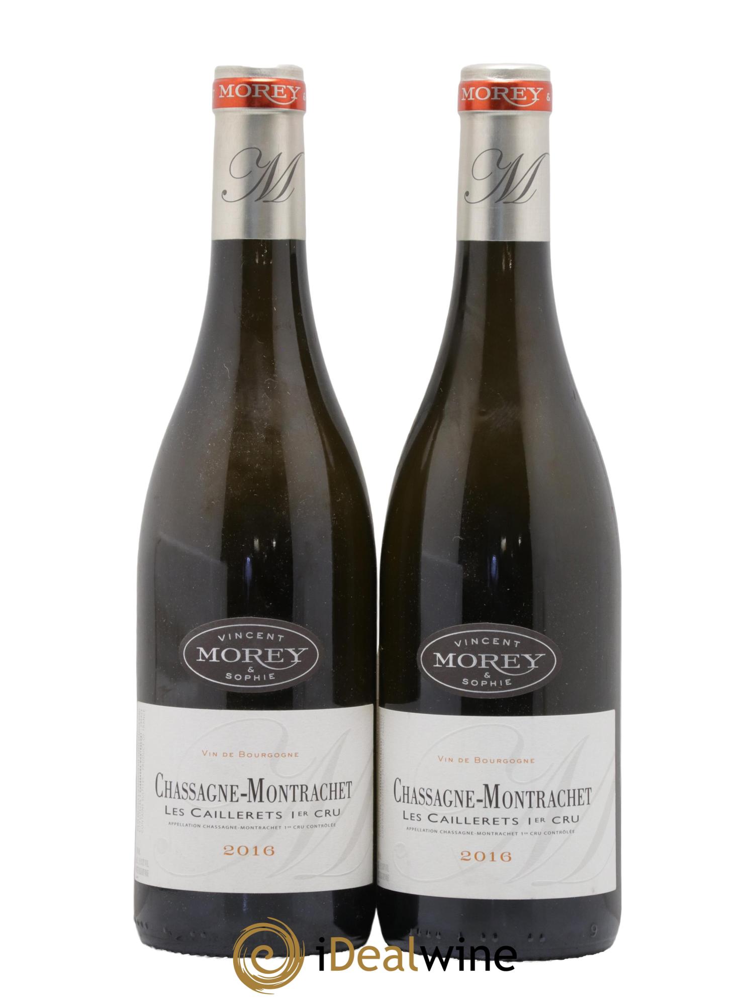 Chassagne-Montrachet 1er Cru Les Caillerets Vincent et Sophie Morey 2016 - Lot de 2 bouteilles - 0