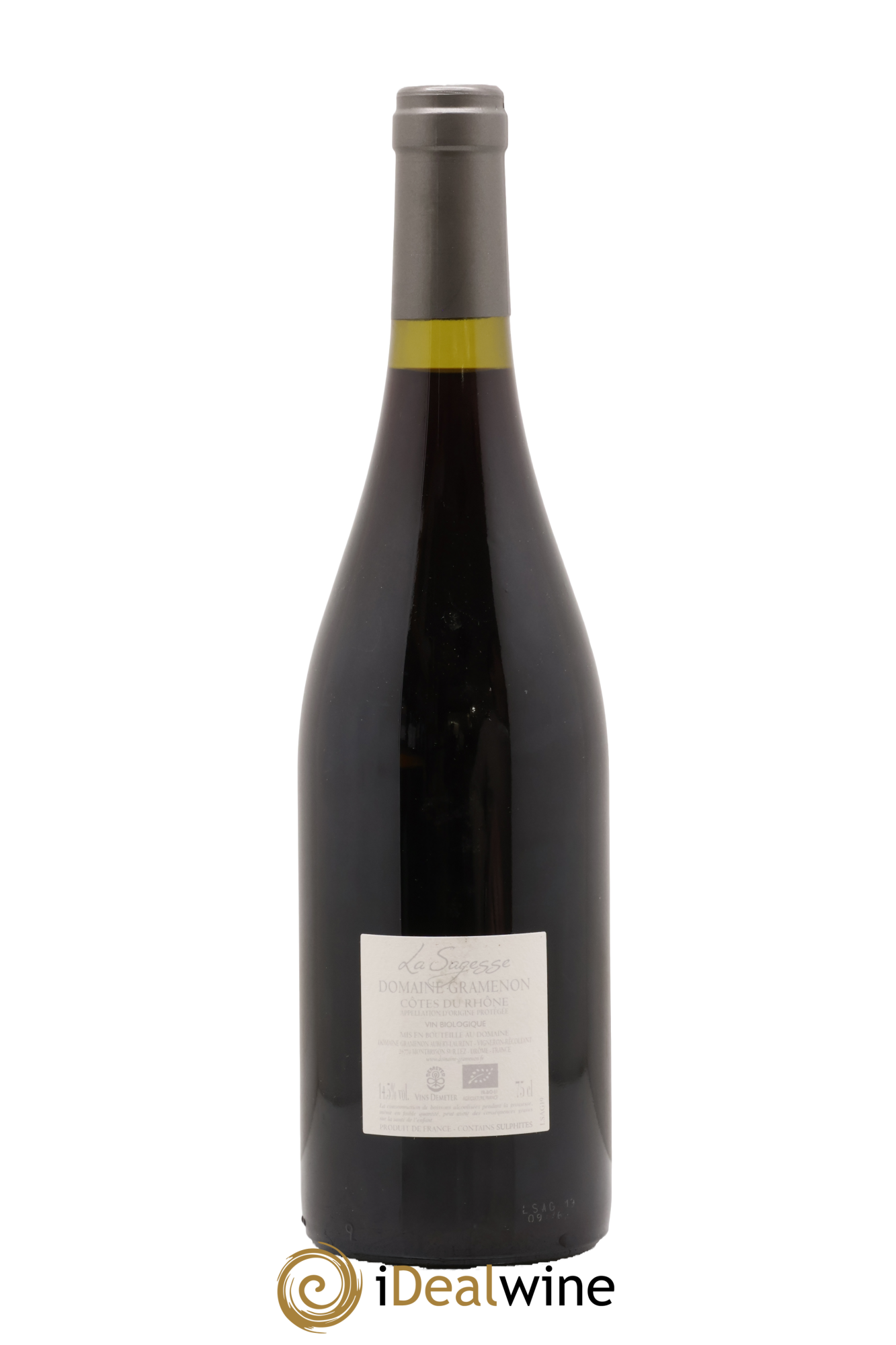 Côtes-du-Rhône La Sagesse Gramenon (Domaine) 2019 - Lot de 1 bouteille - 1
