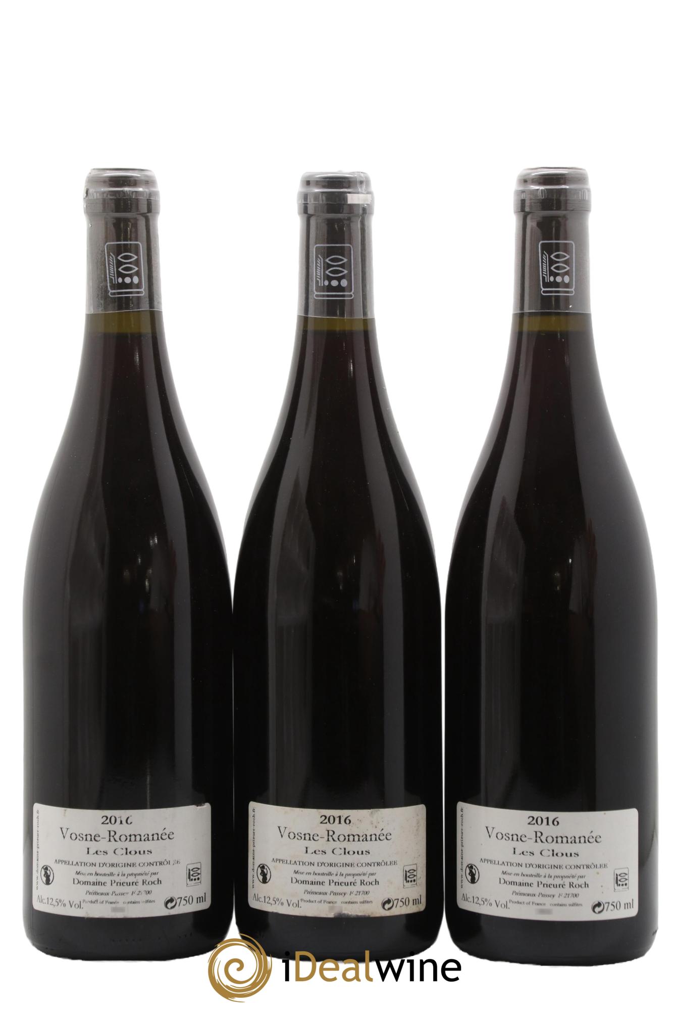 Vosne-Romanée Les Clous Prieuré Roch 2016 - Lotto di 3 bottiglie - 1
