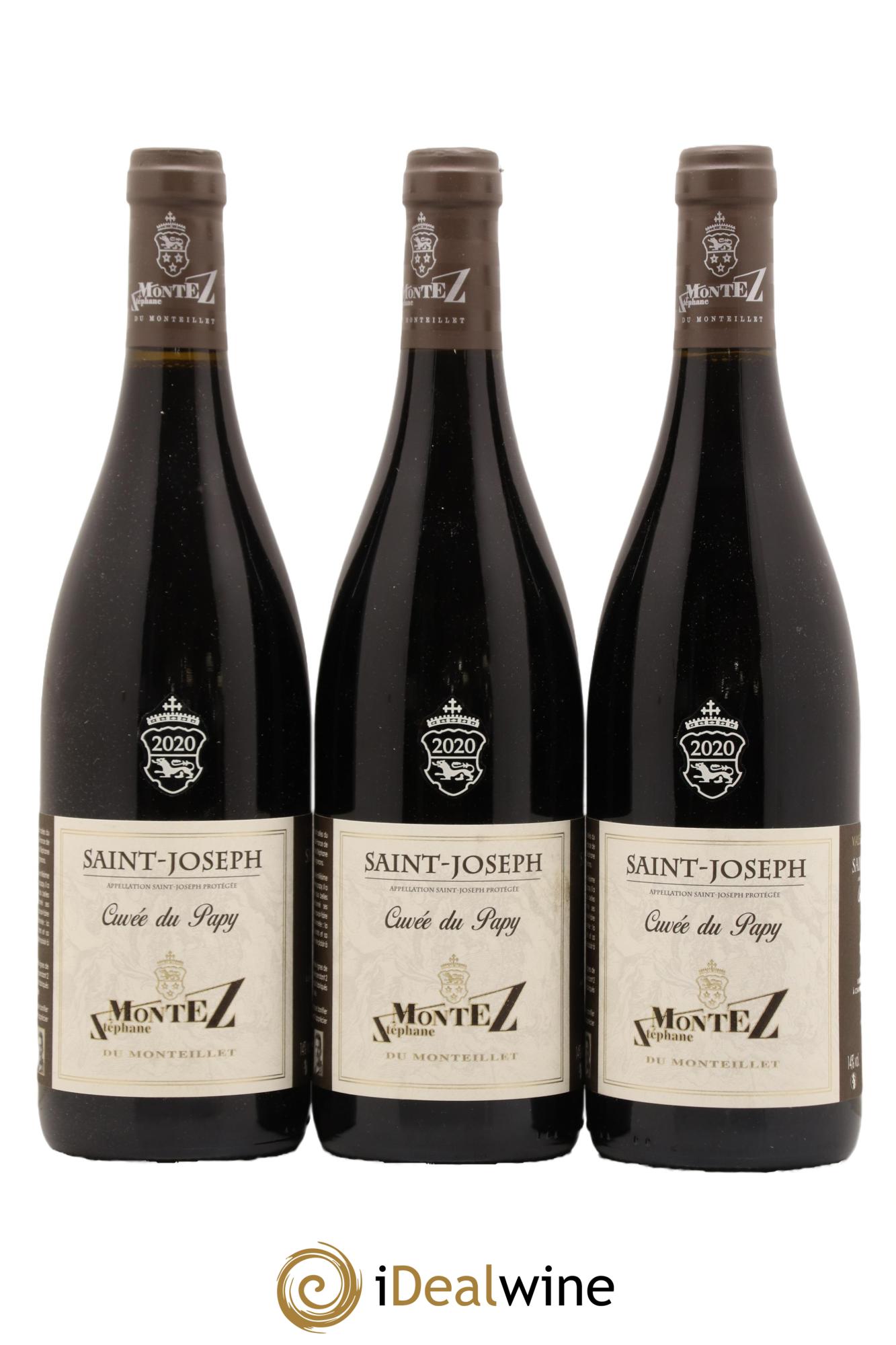 Saint-Joseph Cuvée du Papy Monteillet (Domaine du) - Stéphane Montez 2020 - Lot of 3 bottles - 0
