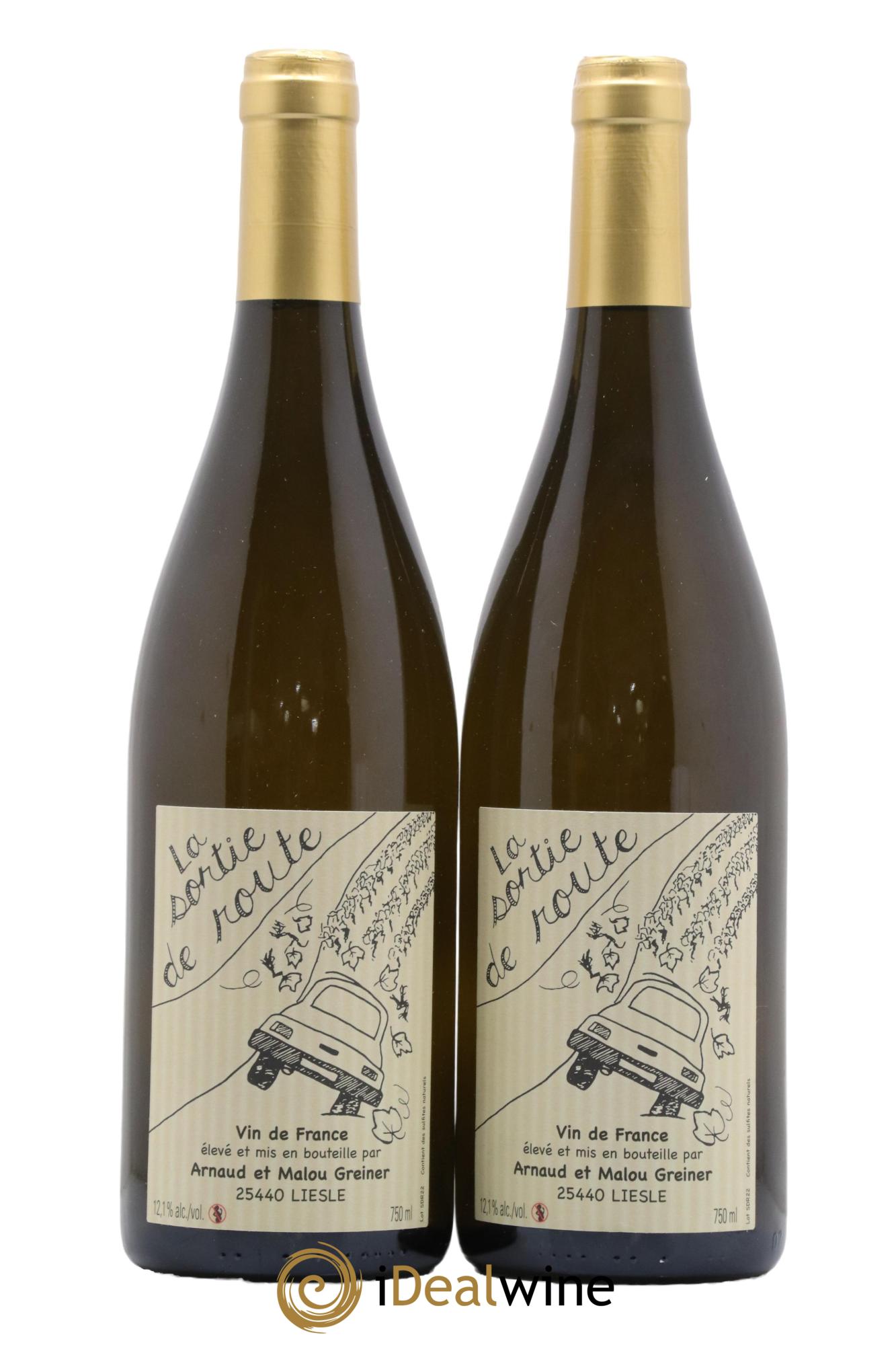 Vin de France Sortie de Route Arnaud & Malou Greiner 2022 - Posten von 2 Flaschen - 0