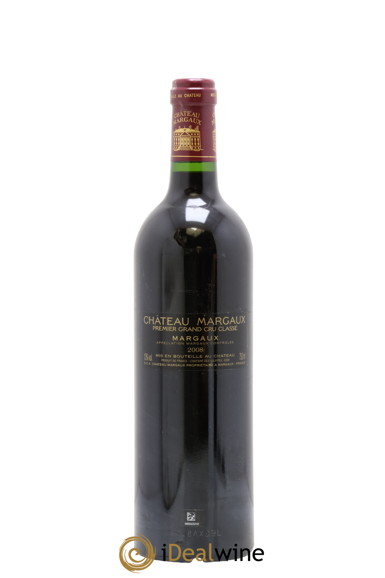 Château Margaux 1er Grand Cru Classé 2008 - Lot de 1 bouteille - 1