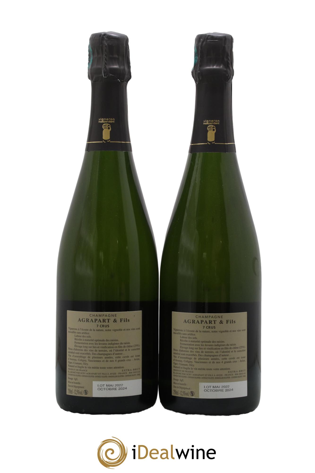 7 Crus 1er Cru Extra-Brut Agrapart & Fils - Lot de 2 bouteilles - 1