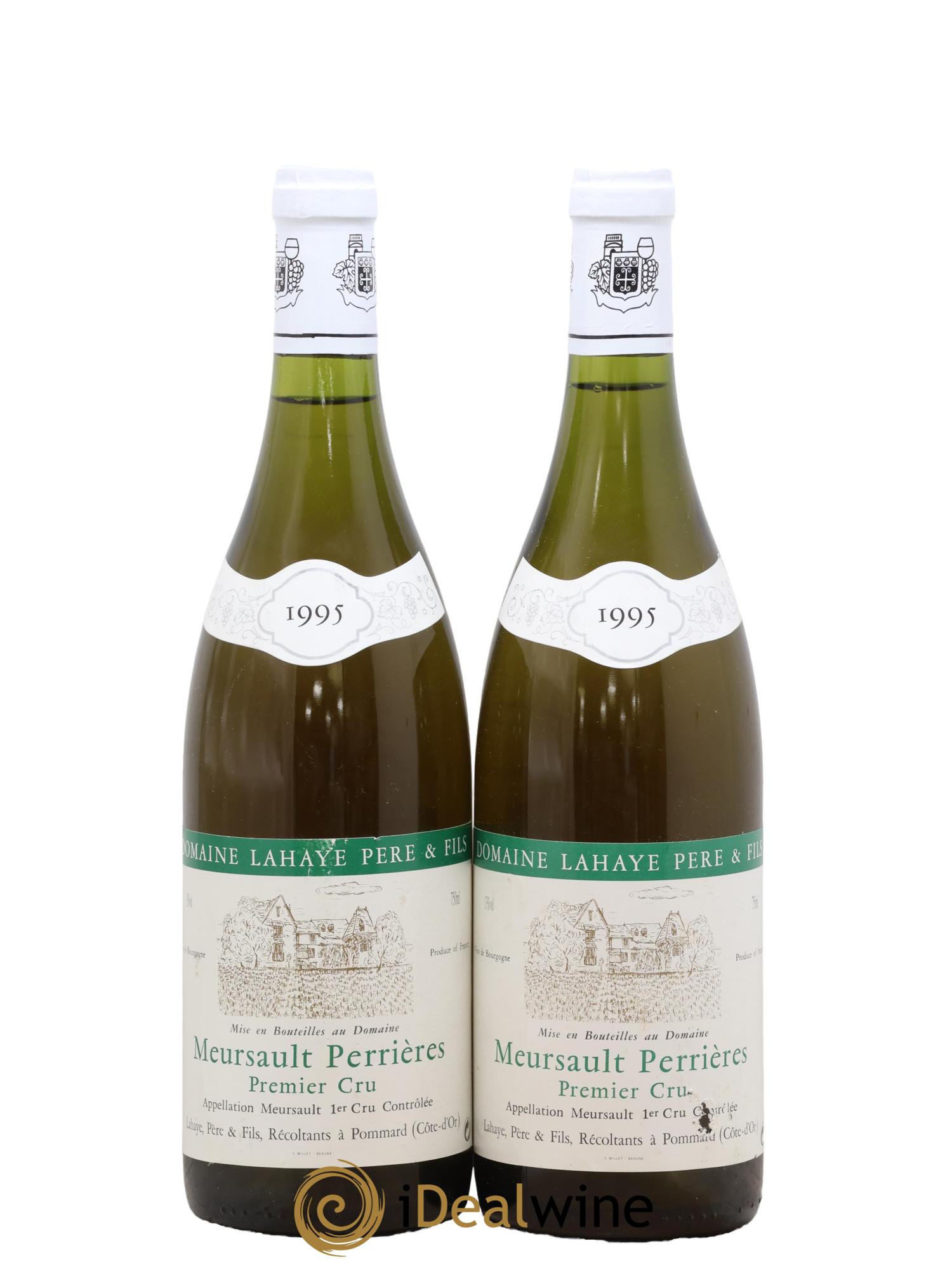 Meursault 1er Cru Perrières Lahaye Père et Fils 1995 - Lot de 2 bouteilles - 0